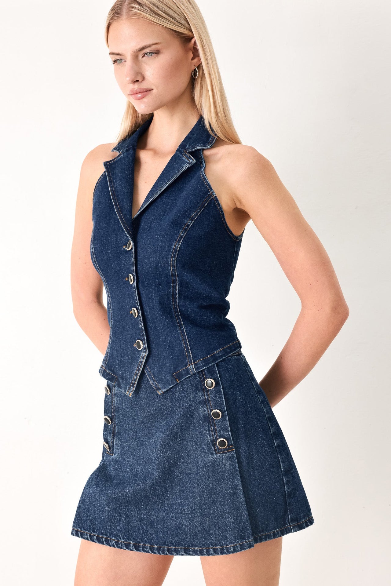 RUN THE CITY DENIM VEST