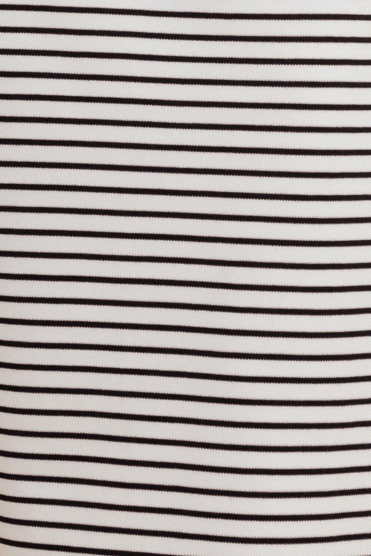 WINDING PATH STRIPED WOVEN SKIRT
