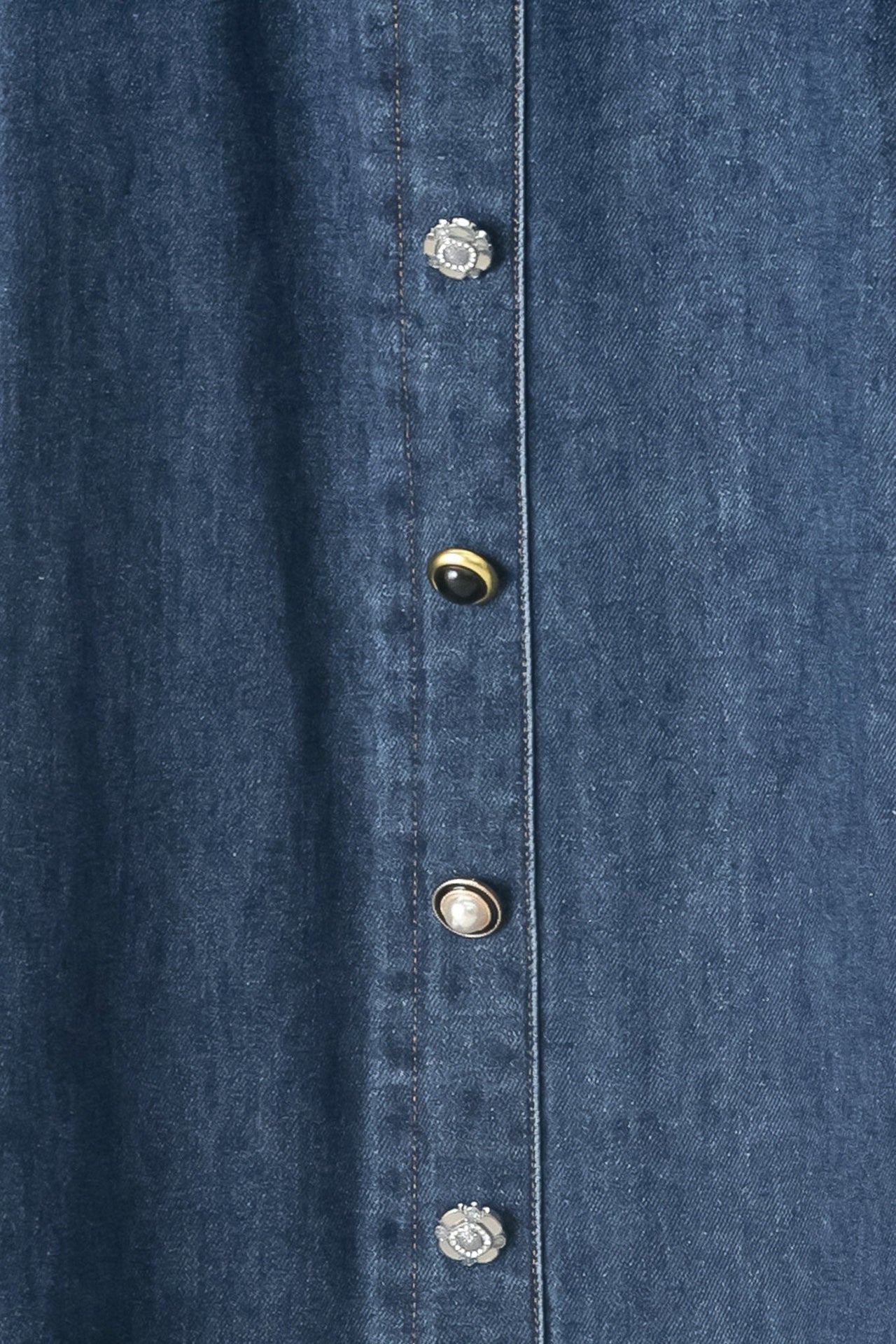 SWEET TALKER DENIM CIRCLE MIDI SKIRT