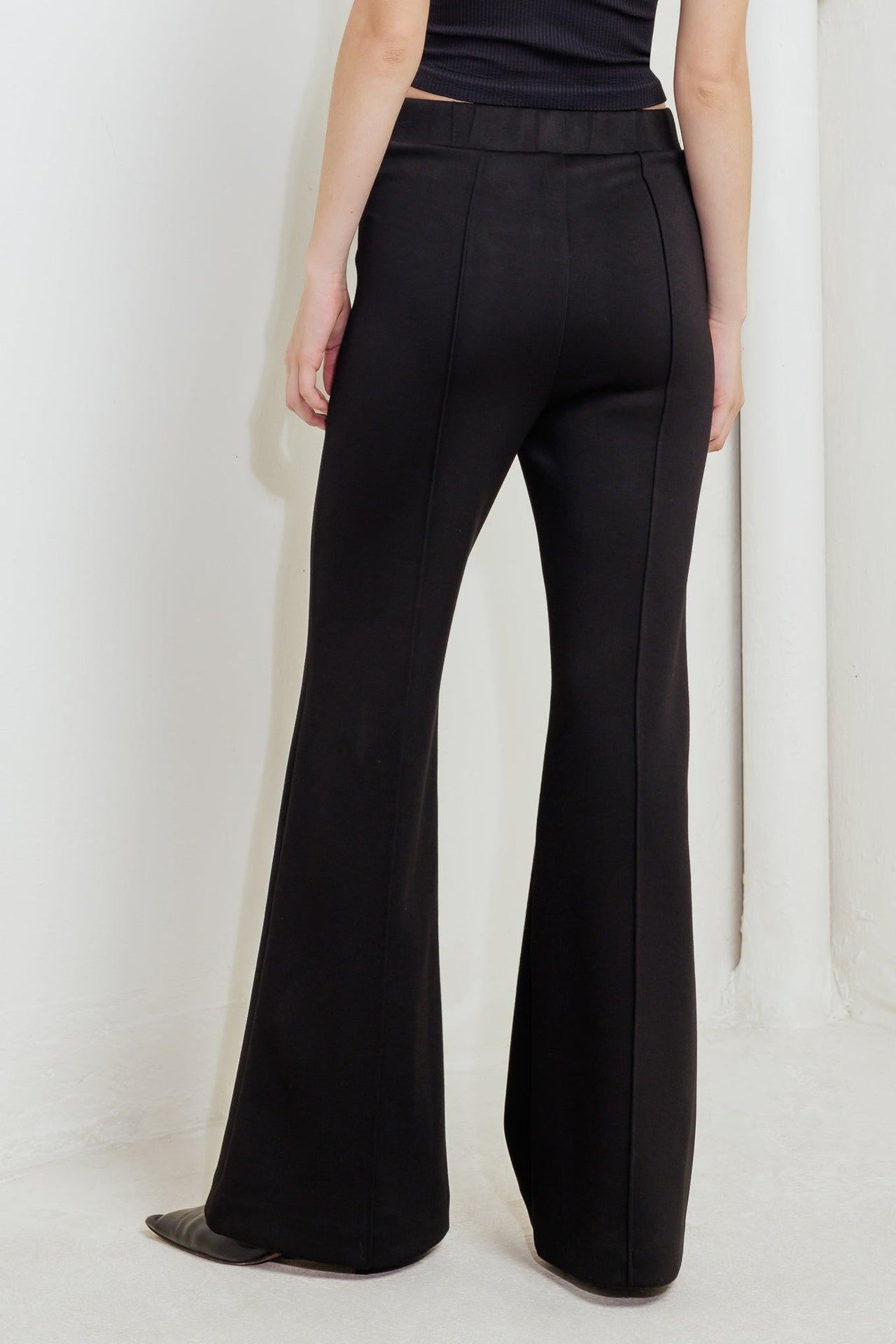 MODERN FLOW BLACK WOVEN PANTS