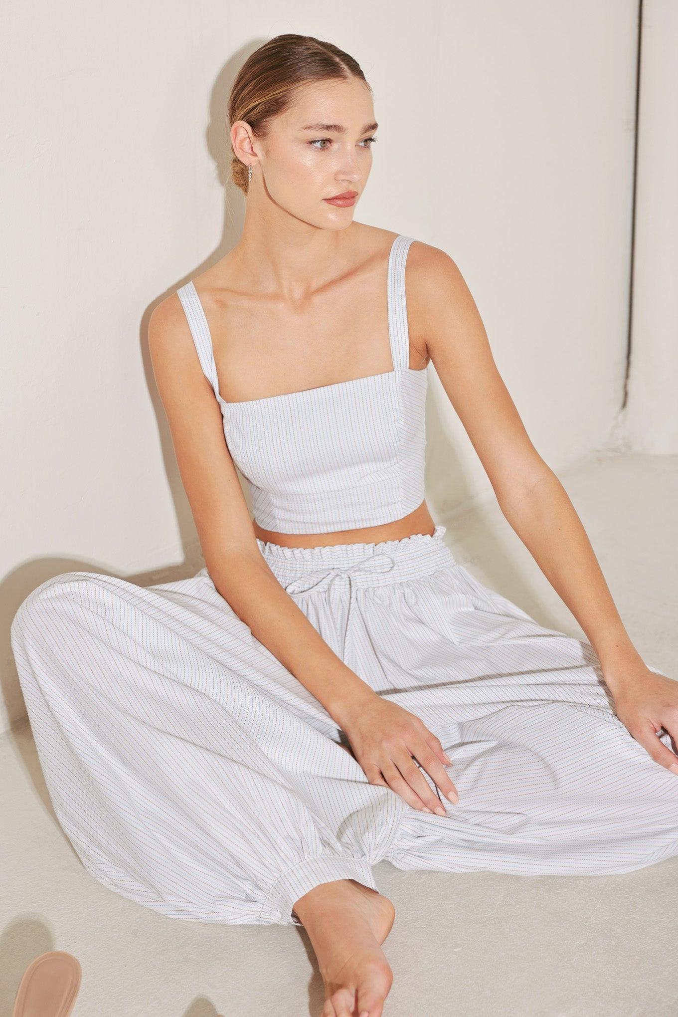 OCEAN BREEZE WOVEN BALLON PANTS
