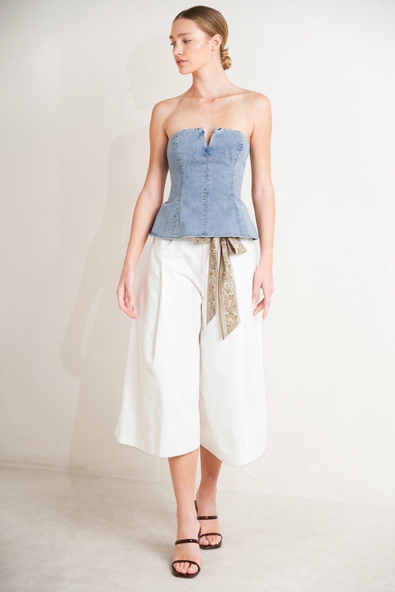 MARBELLA MOMENT WOVEN CULOTTE PANTS