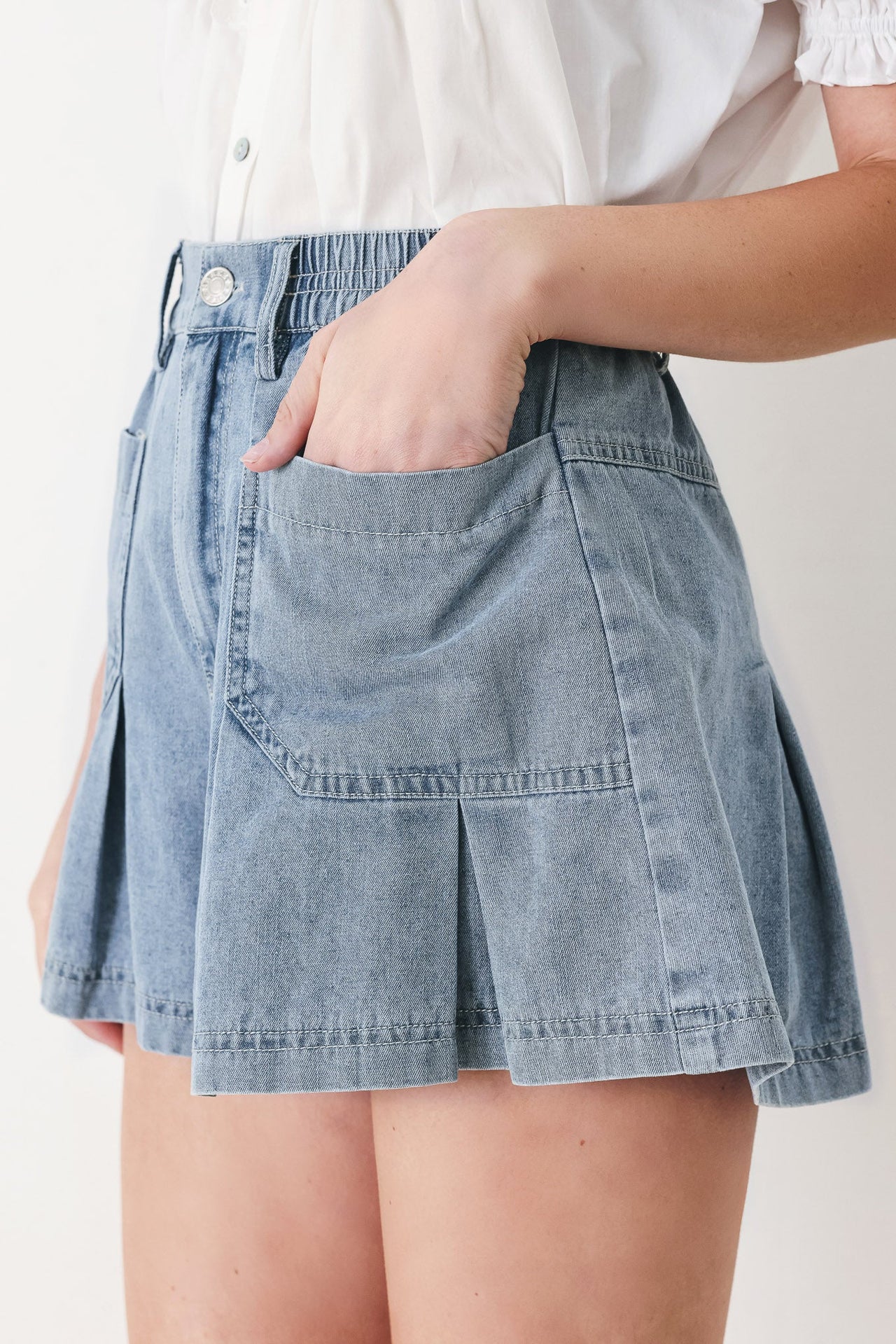GIRL NEXT DOOR DENIM SHORT