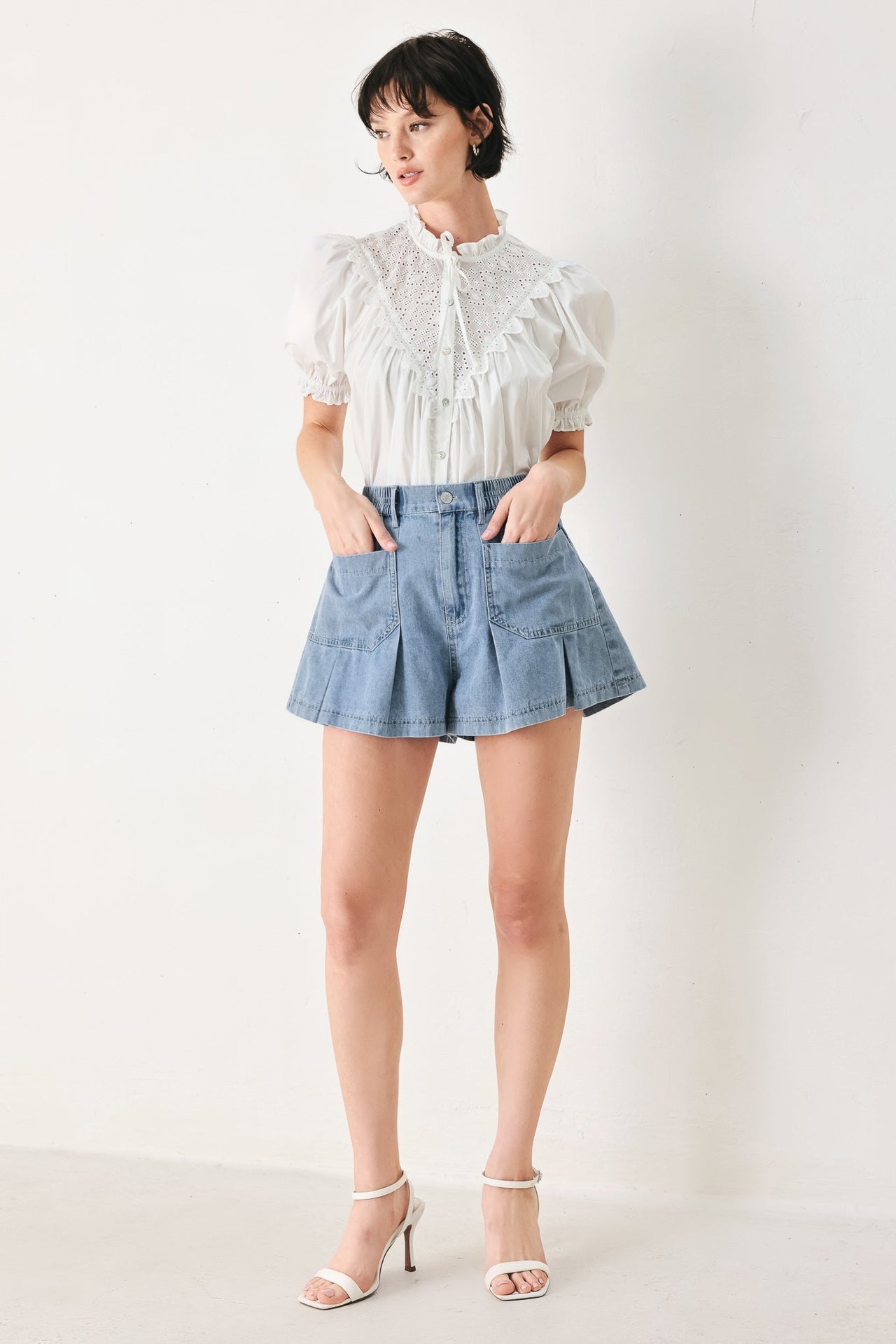 GIRL NEXT DOOR DENIM SHORT