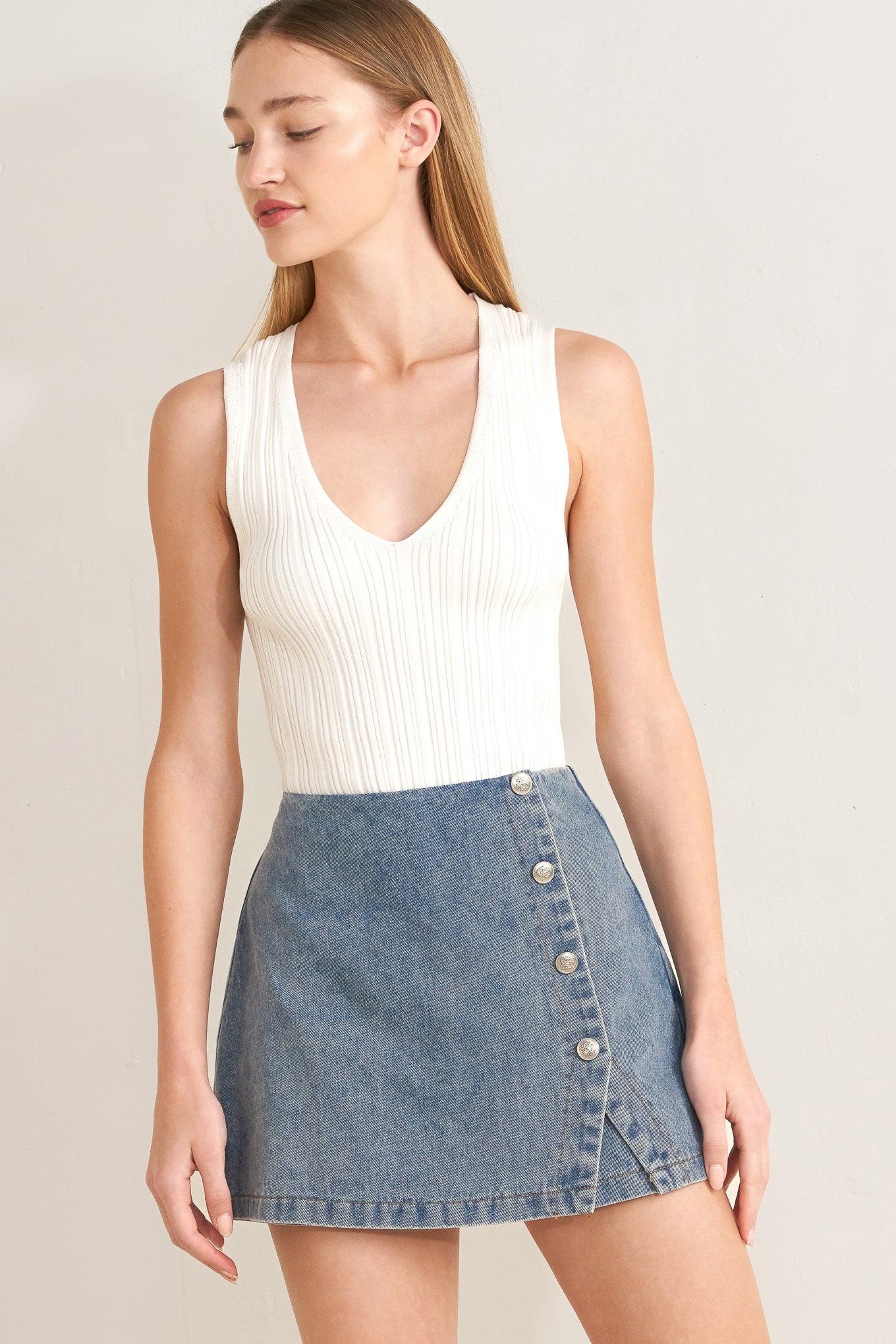 SANTA MONICA DENIM SKORT