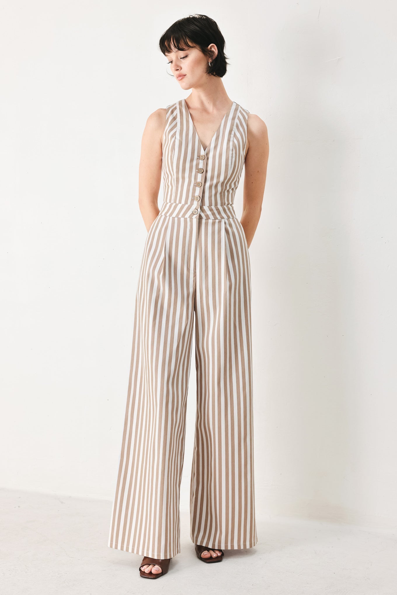 NATURAL RHYTHM WOVEN JUMPSUIT