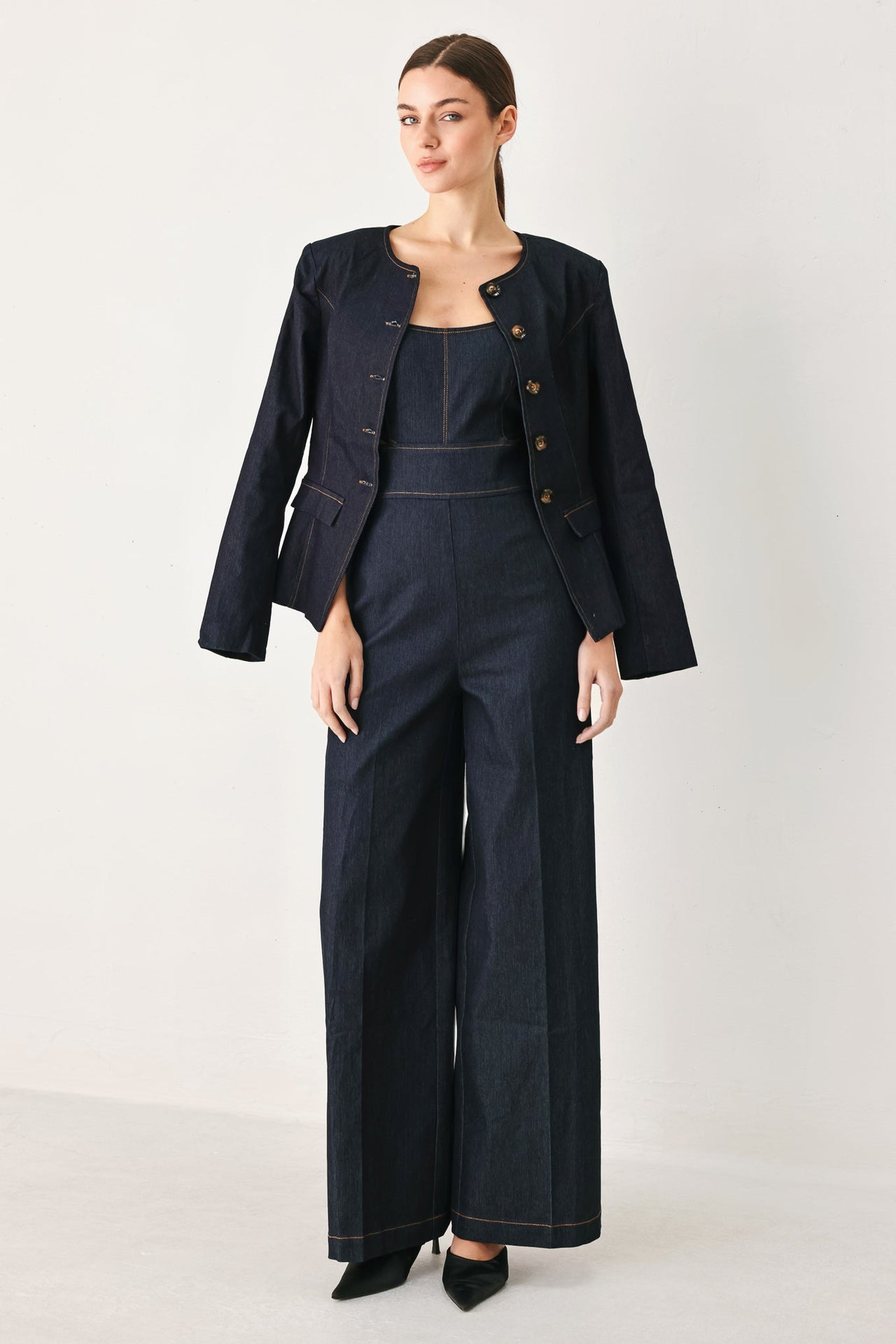LOVELY MUSE DENIM JUMPSUIT