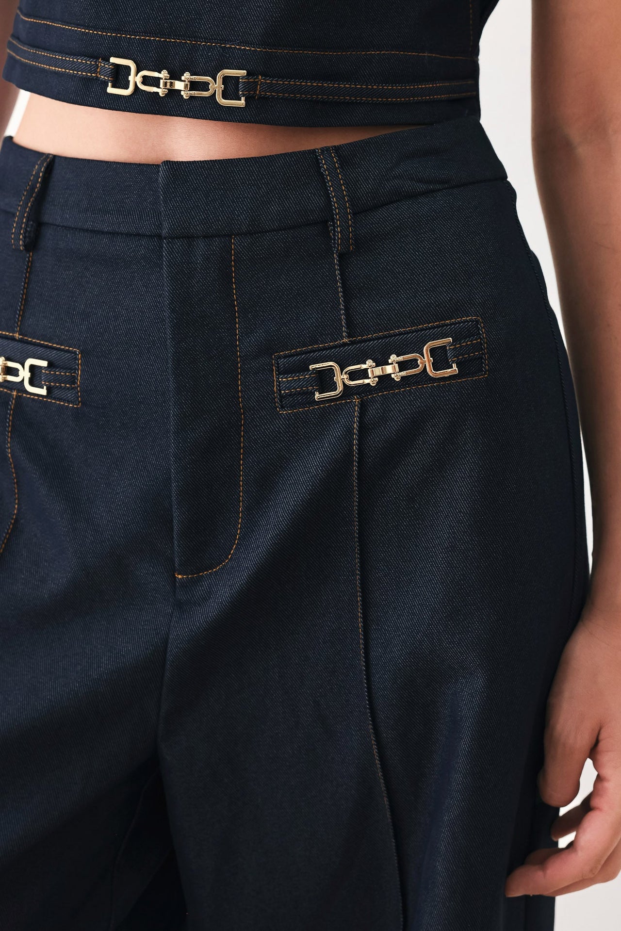 YACHT CLUB WOVEN WIDE LEG PANTS