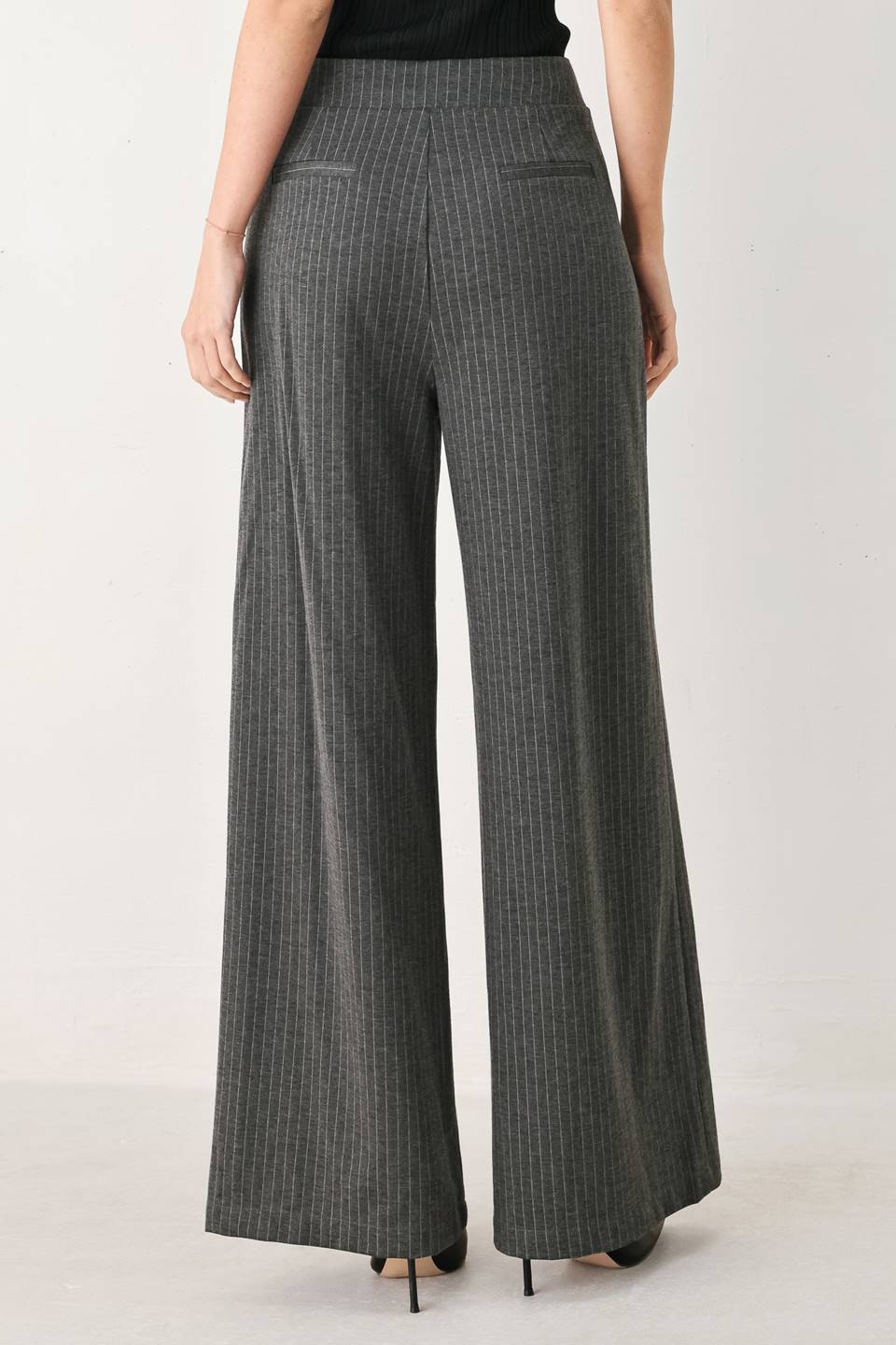 MODERN PINSTRIPE WOVEN PANTS