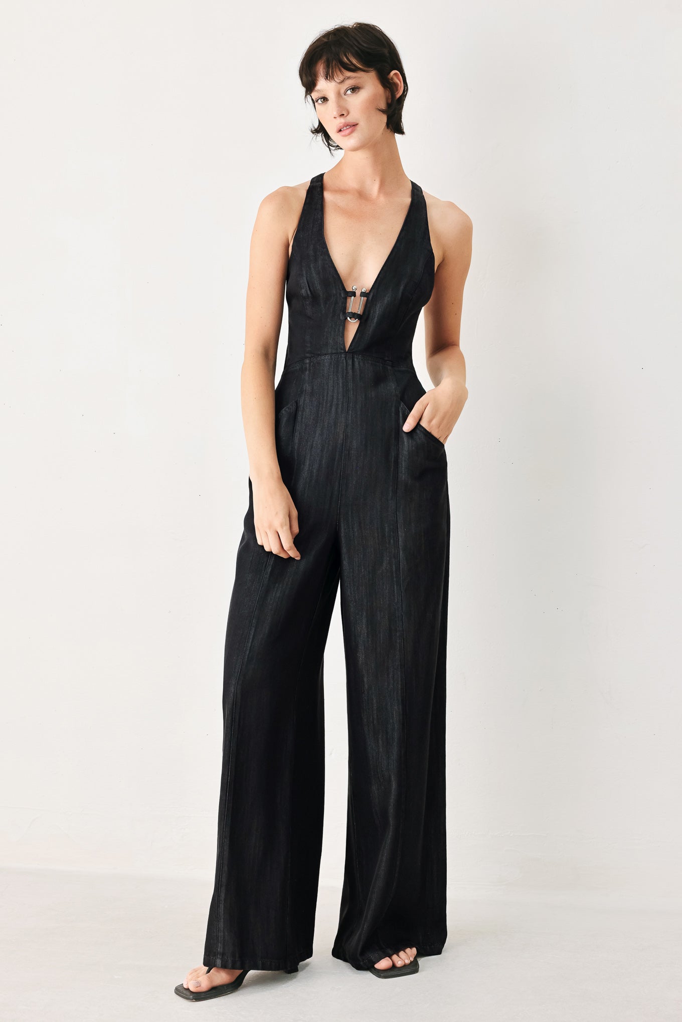 NOIR COAS WOVEN JUMPSUIT