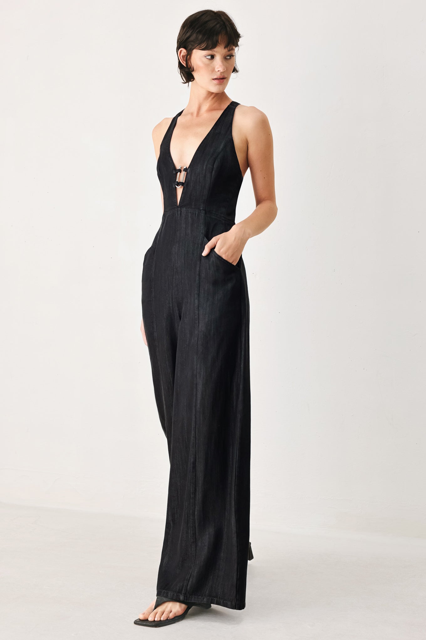 NOIR COAS WOVEN JUMPSUIT