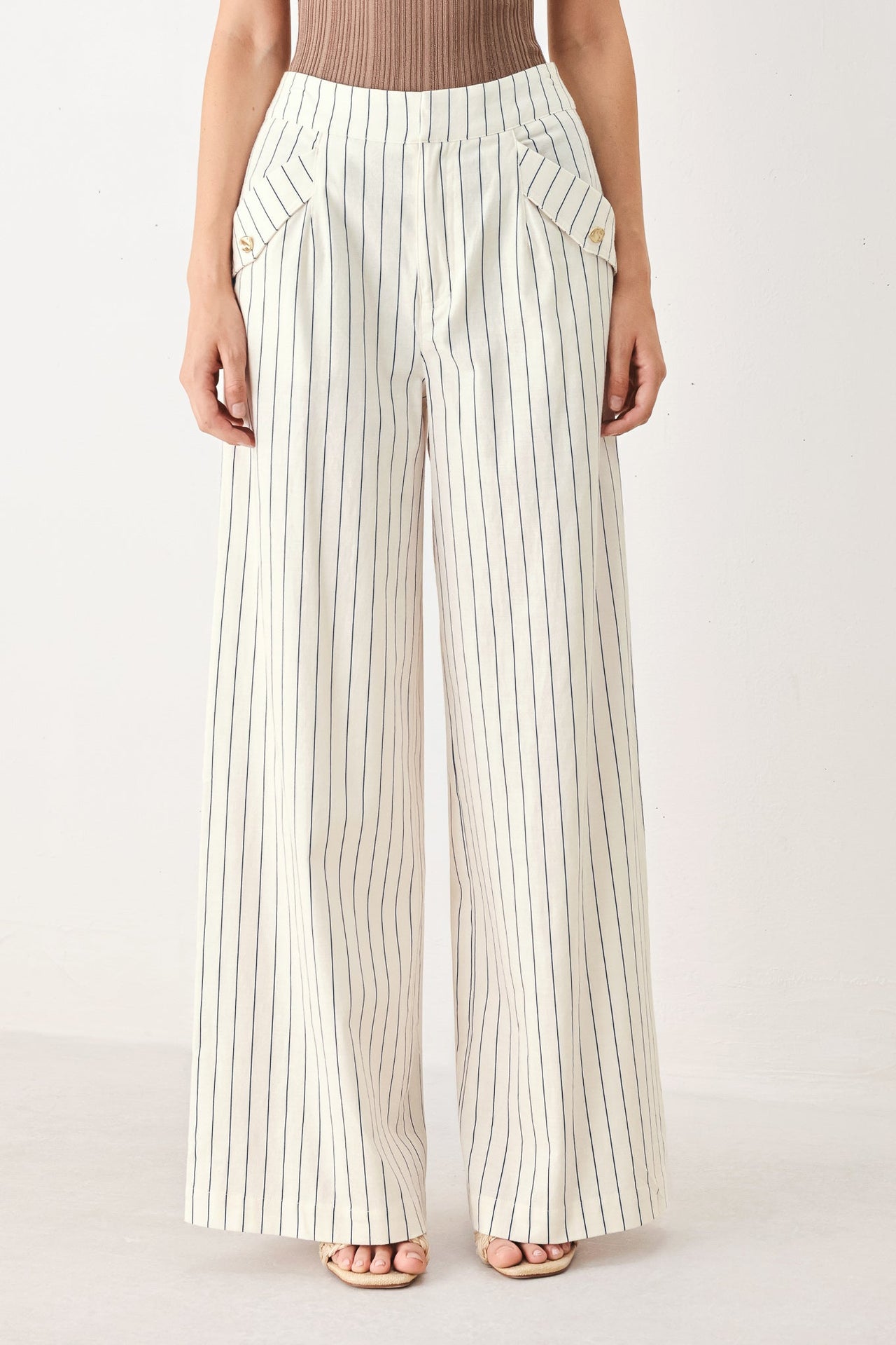 SUTTON STRIPE WOVEN PANTS