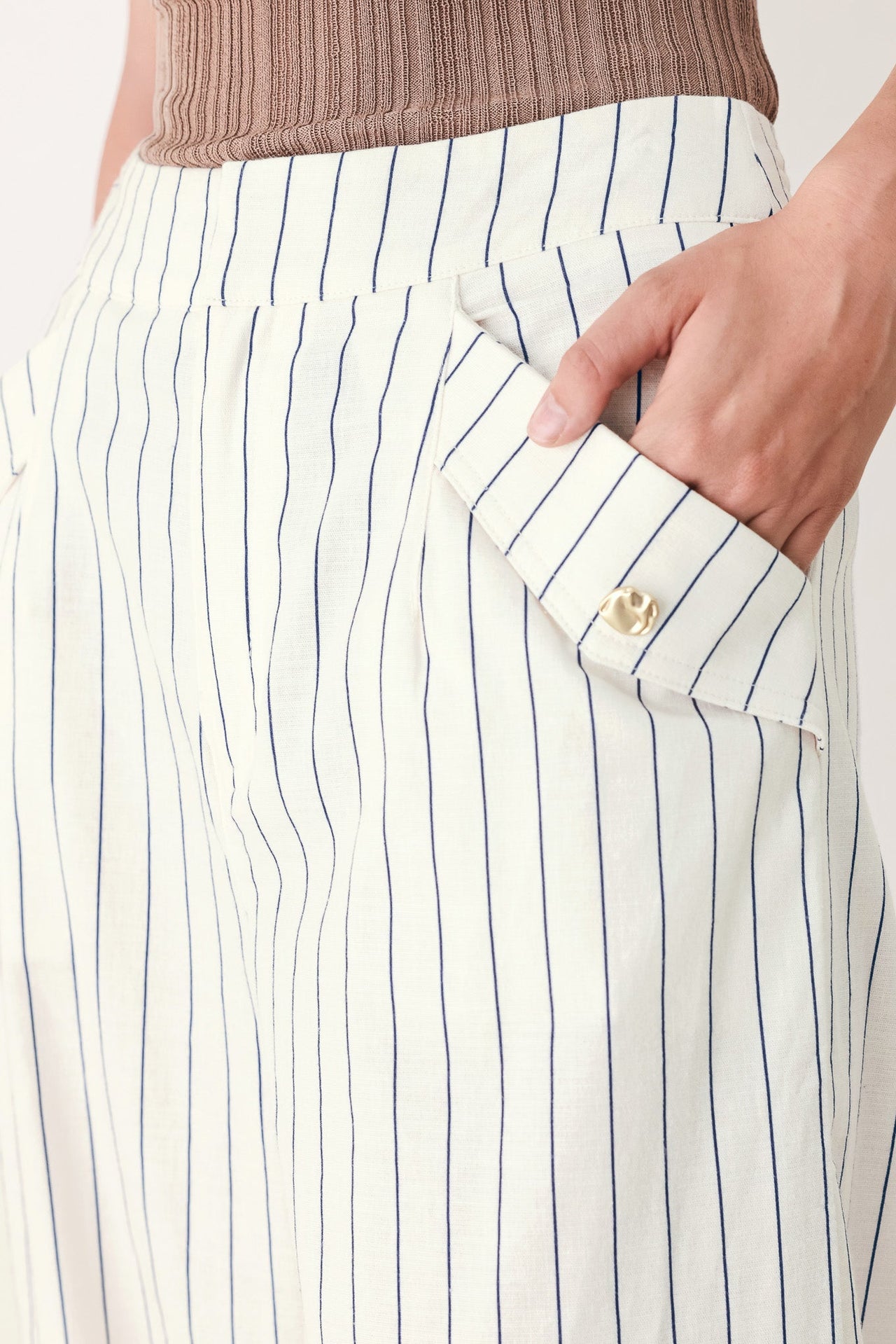 SUTTON STRIPE WOVEN PANTS