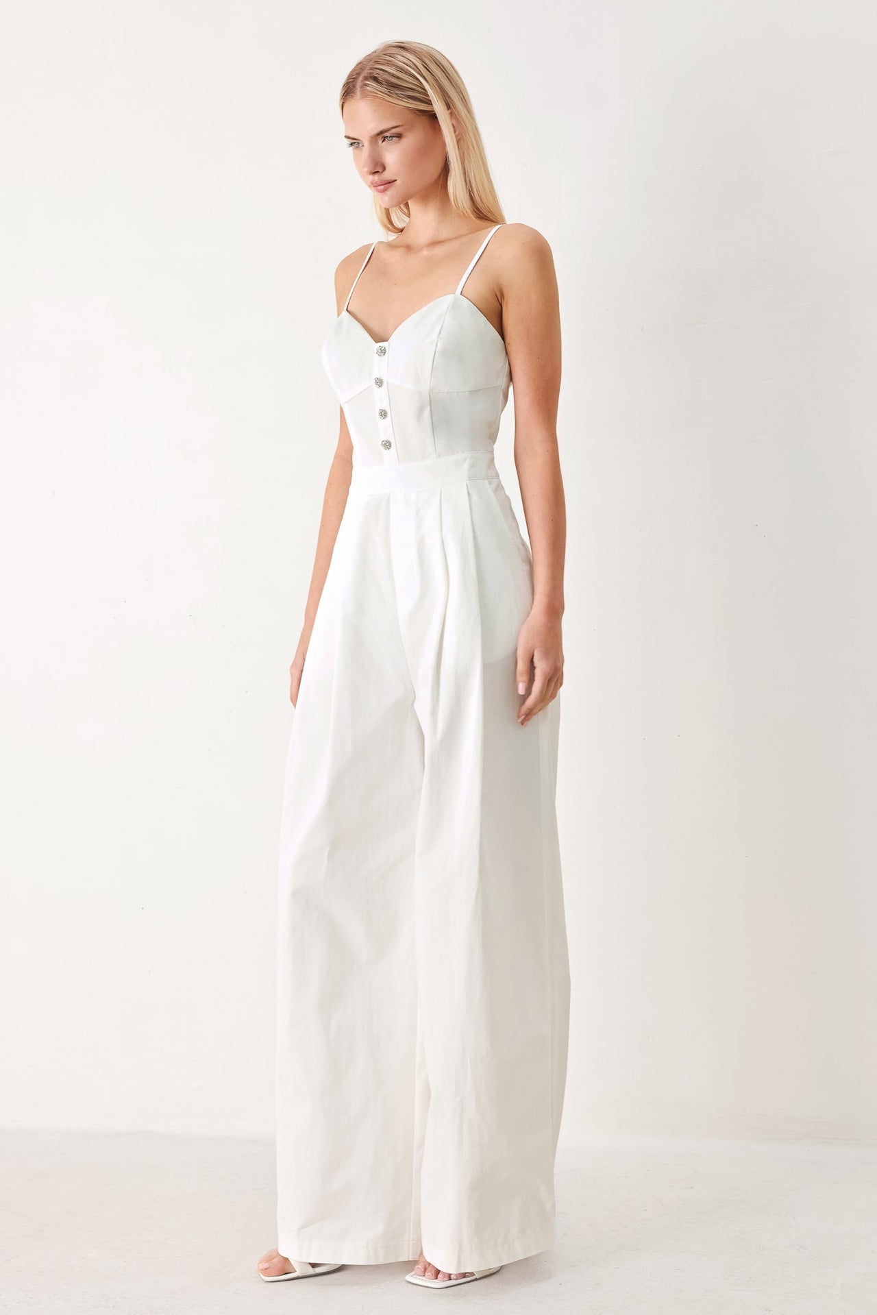 TRUE LOVE LOOK WOVEN JUMPSUIT