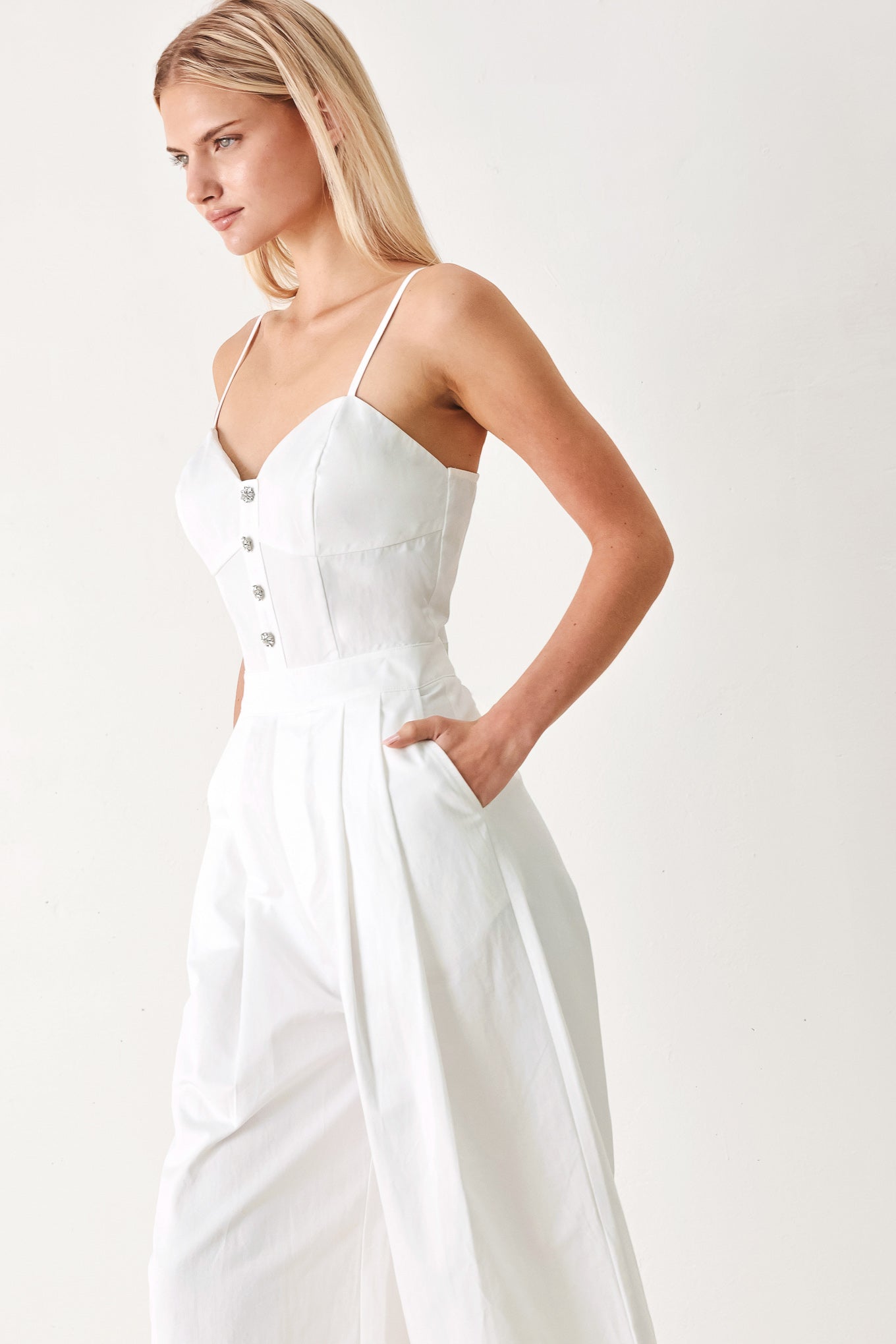 TRUE LOVE LOOK WOVEN JUMPSUIT