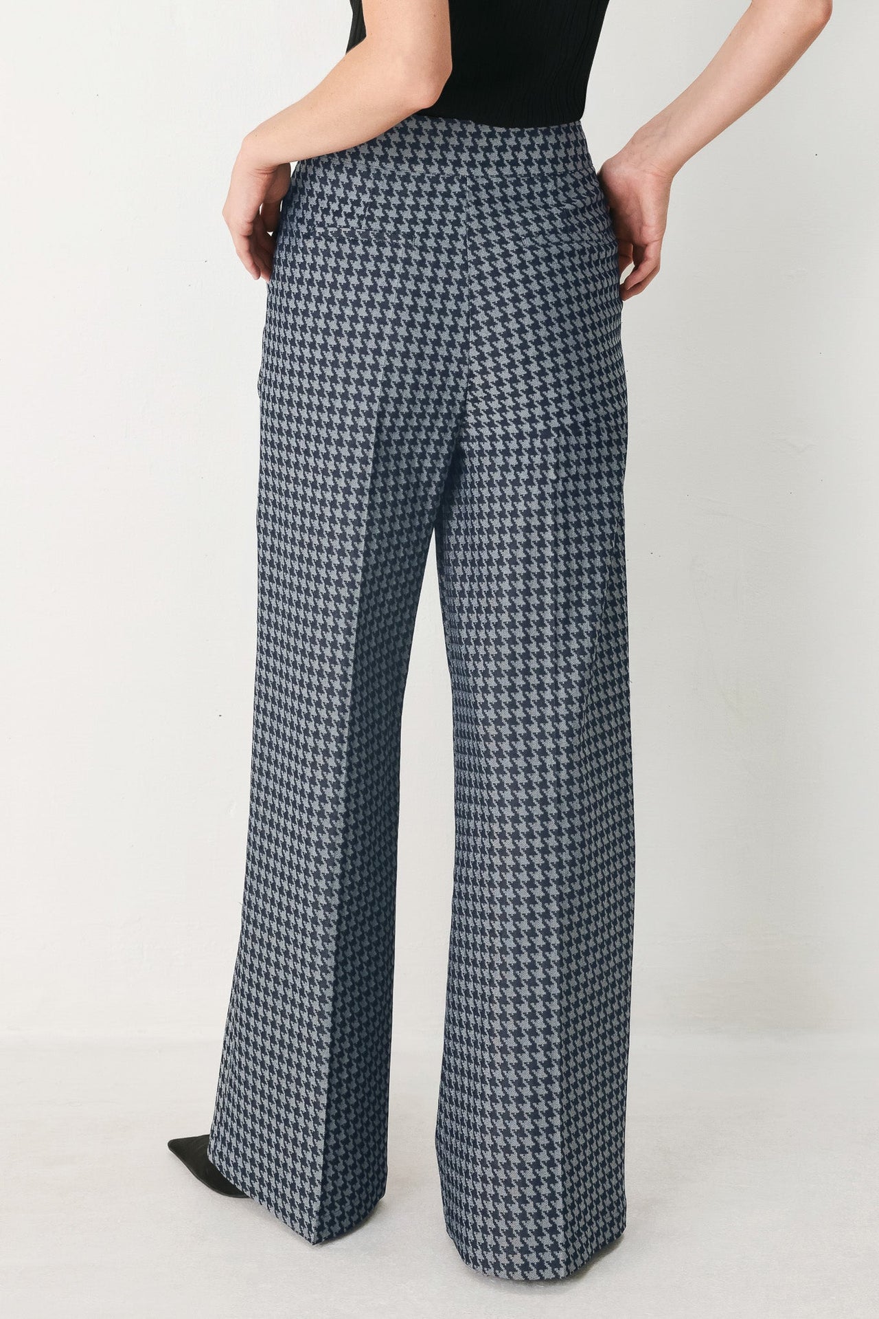NOIR SOCIETY WOVEN WIDE LEG PANTS