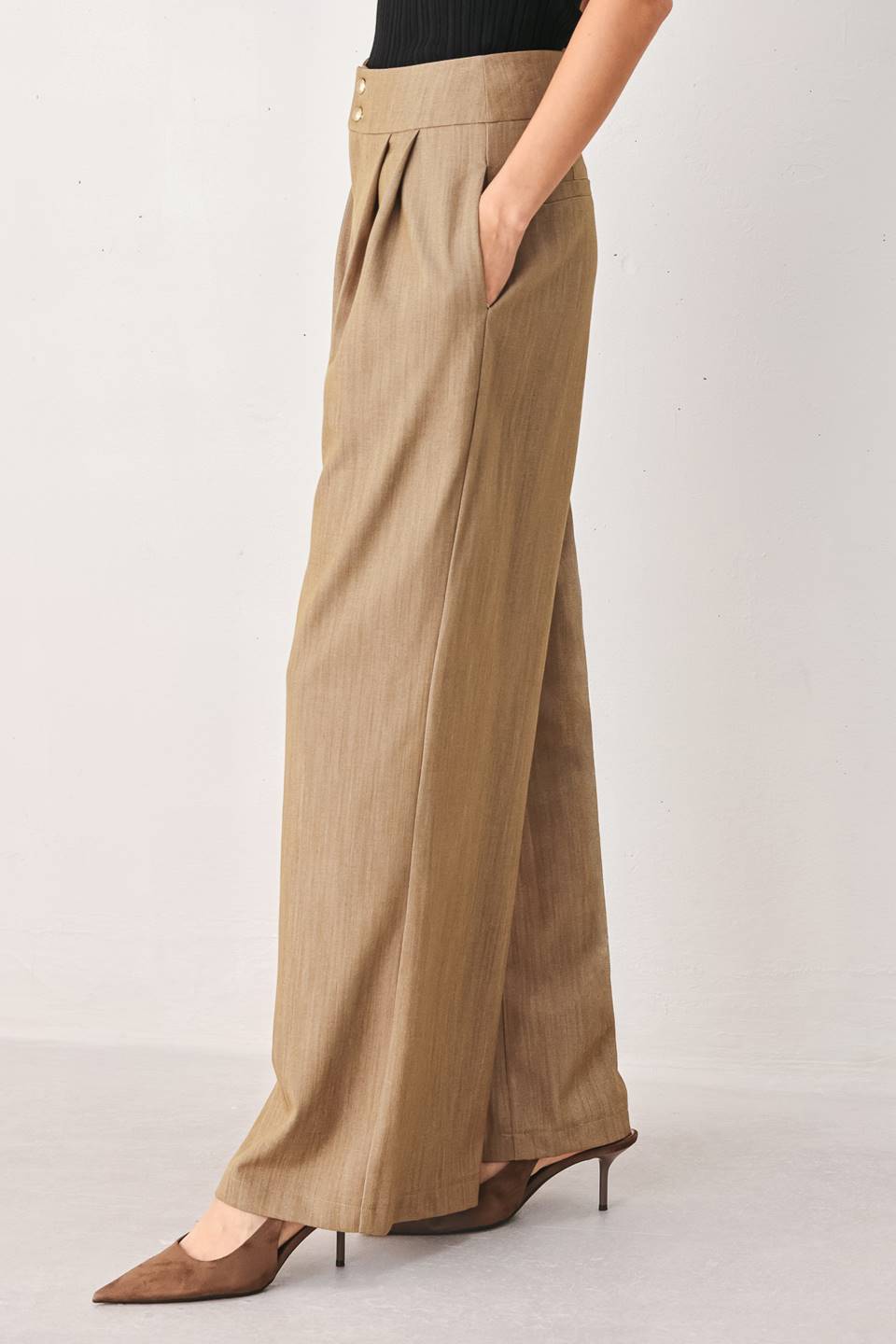 STONEWASH RELAXED WOVEN PANTS