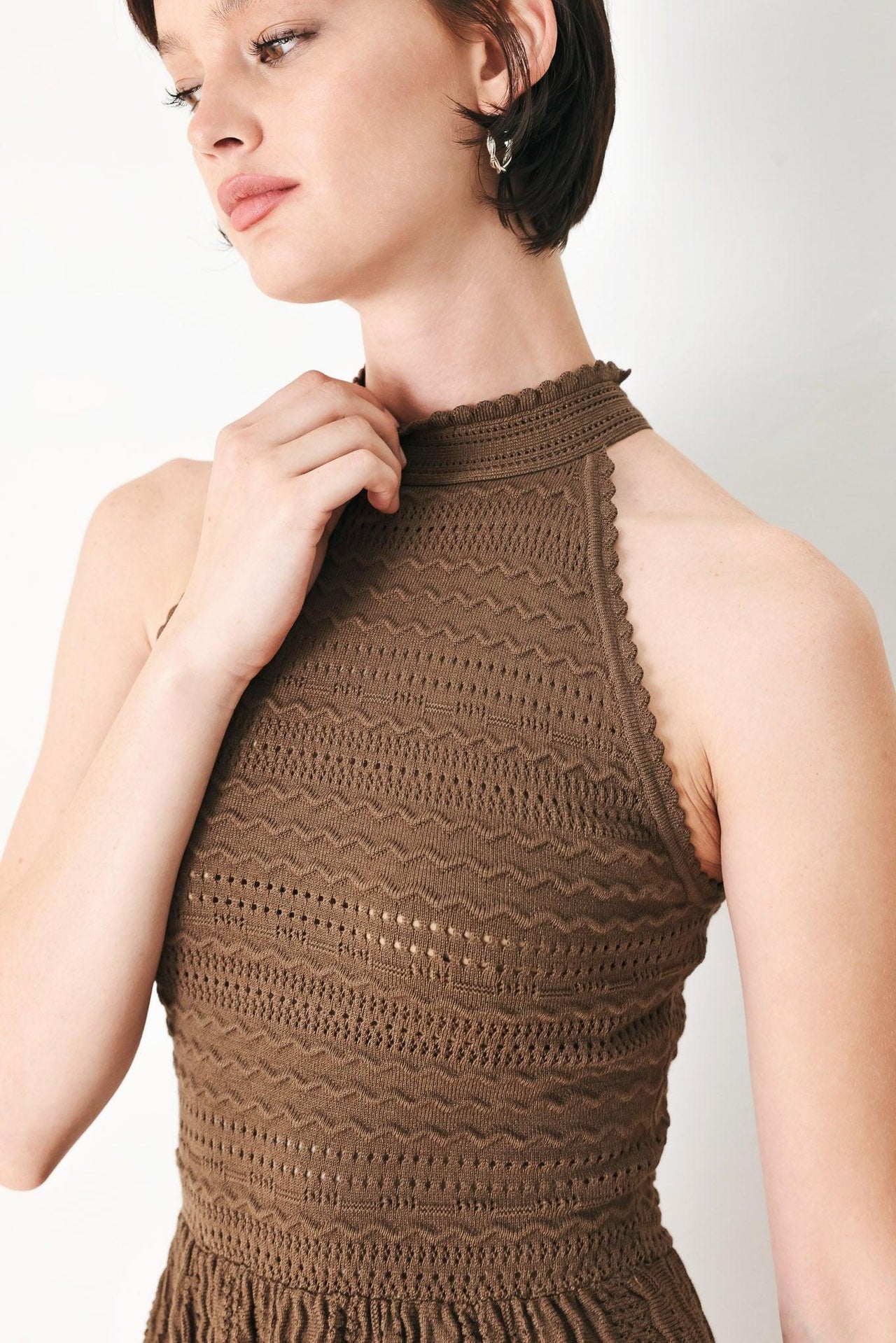 SWEET LATTE SWEATER KNIT MINI DRESS