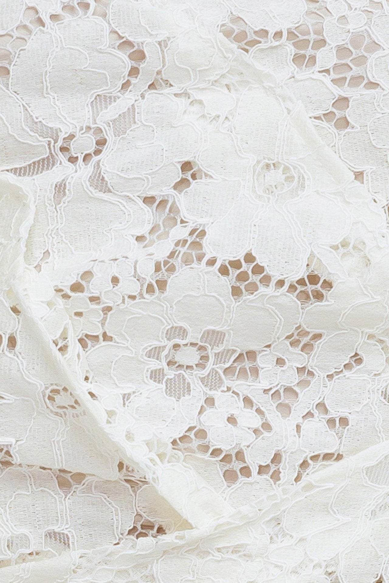 CHANTILLY FLAIR WOVEN LACE TUBE TOP