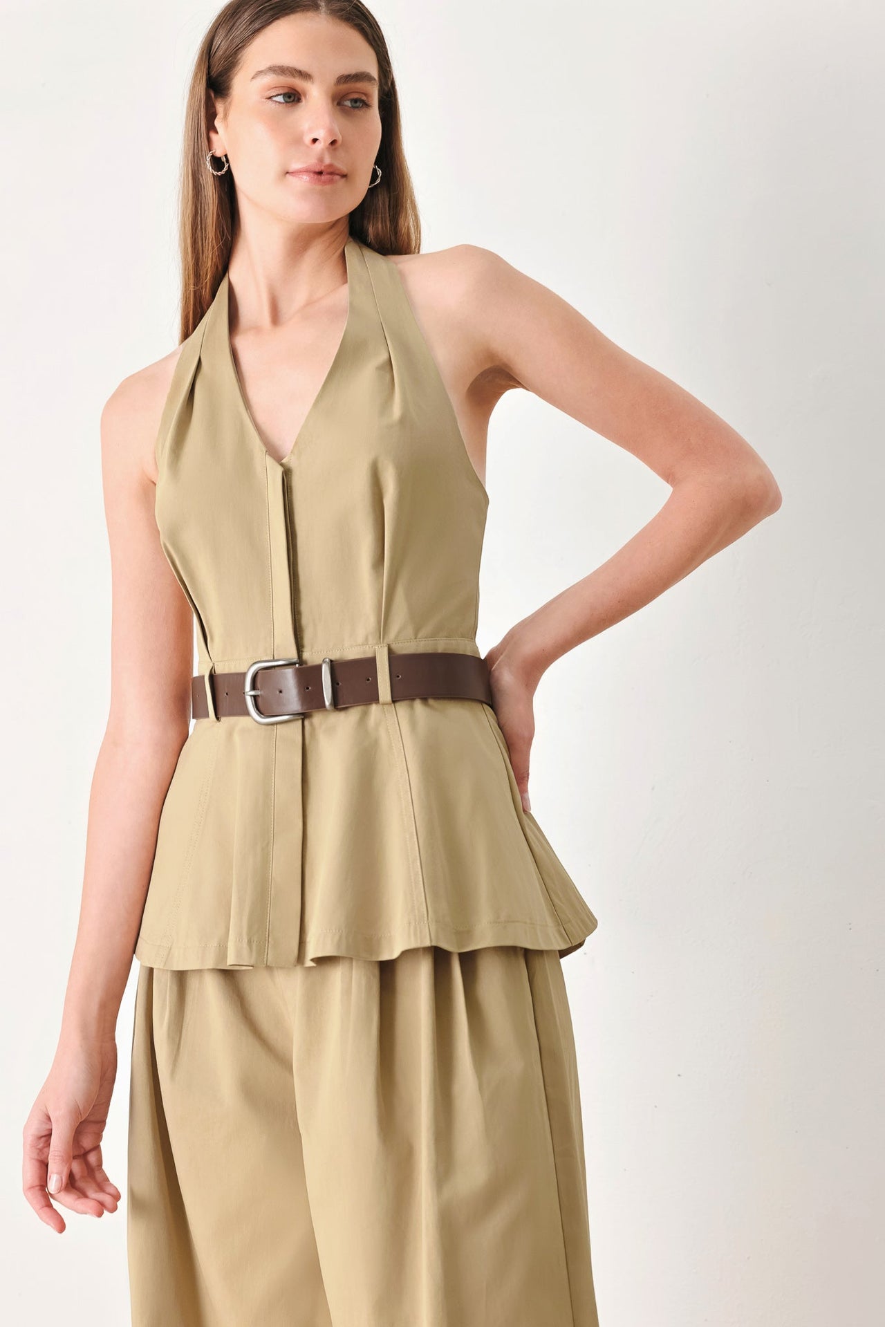 WORKDAY FLOW WOVEN TOP