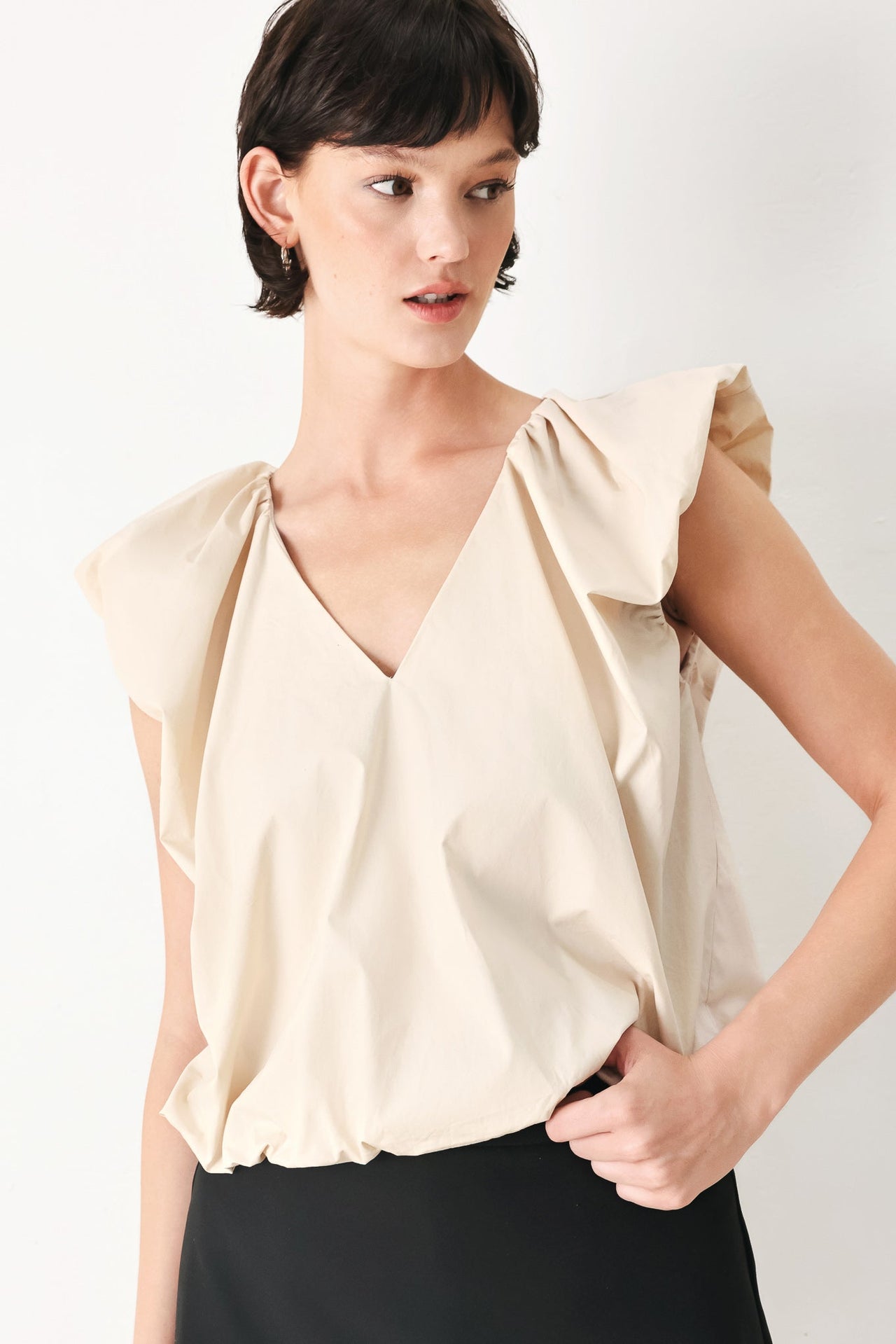 MOONLIGHT SOCIAL WOVEN TOP