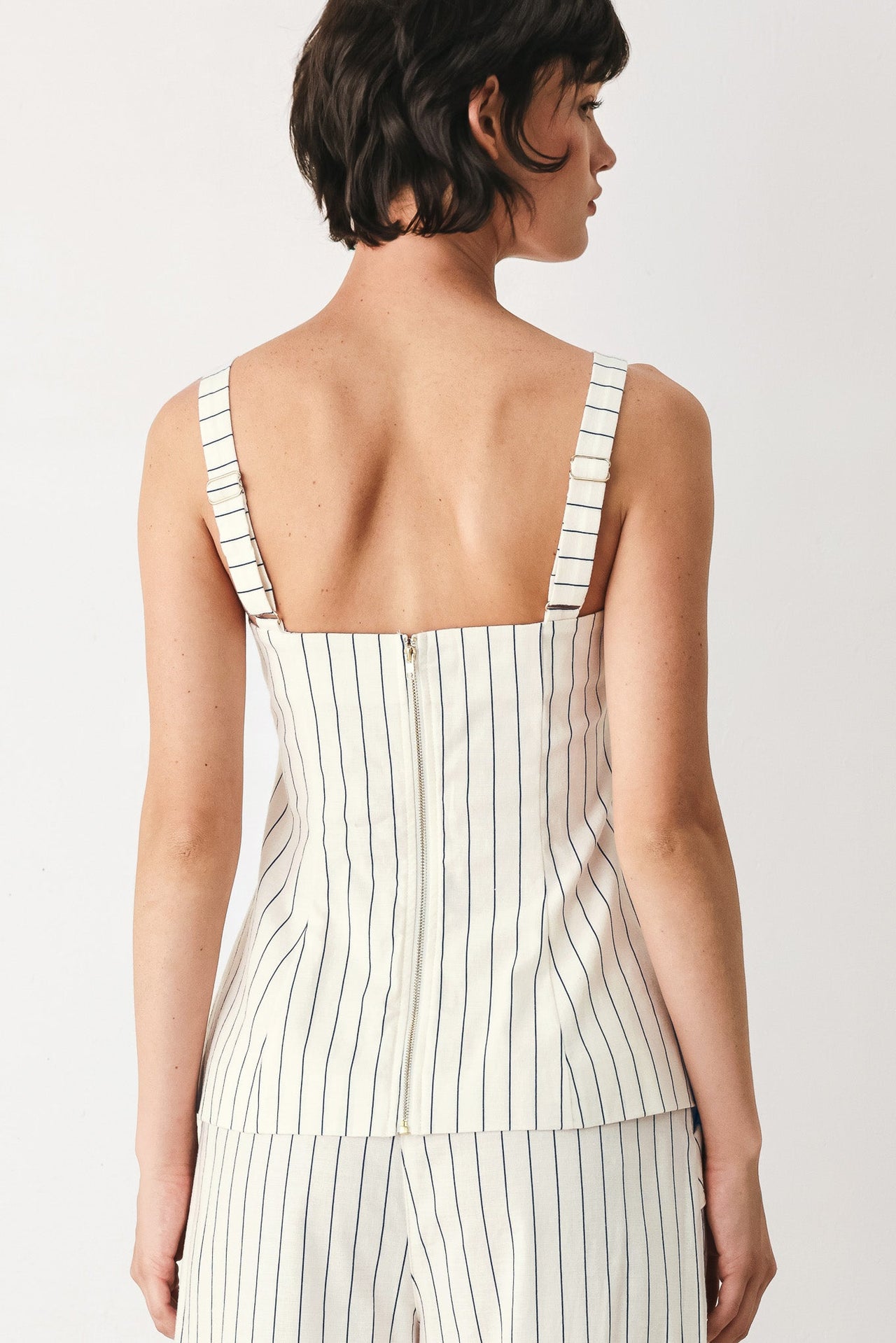 SUTTON STRIPE WOVEN TOP