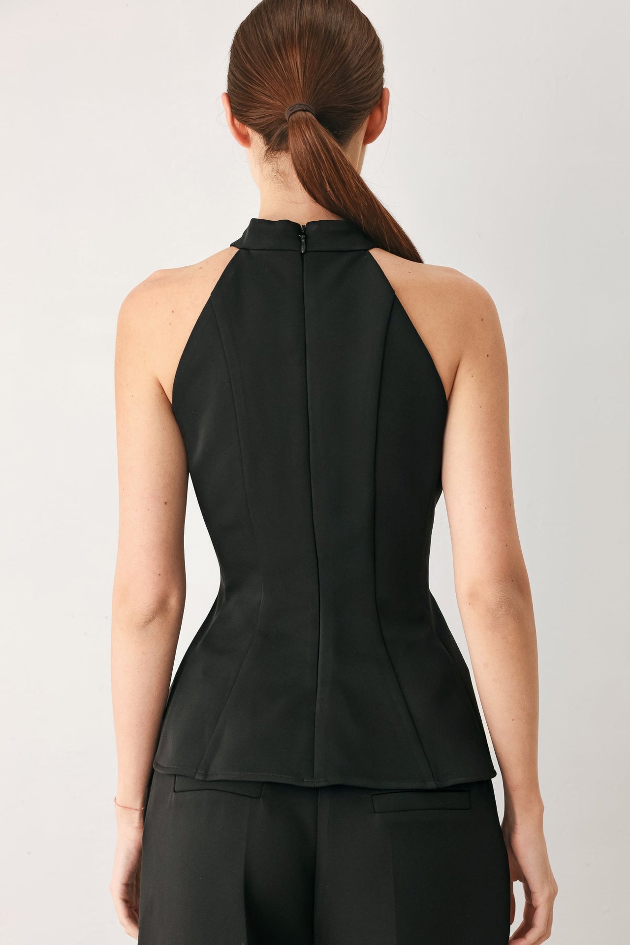 BLACK POWER WOVEN TOP