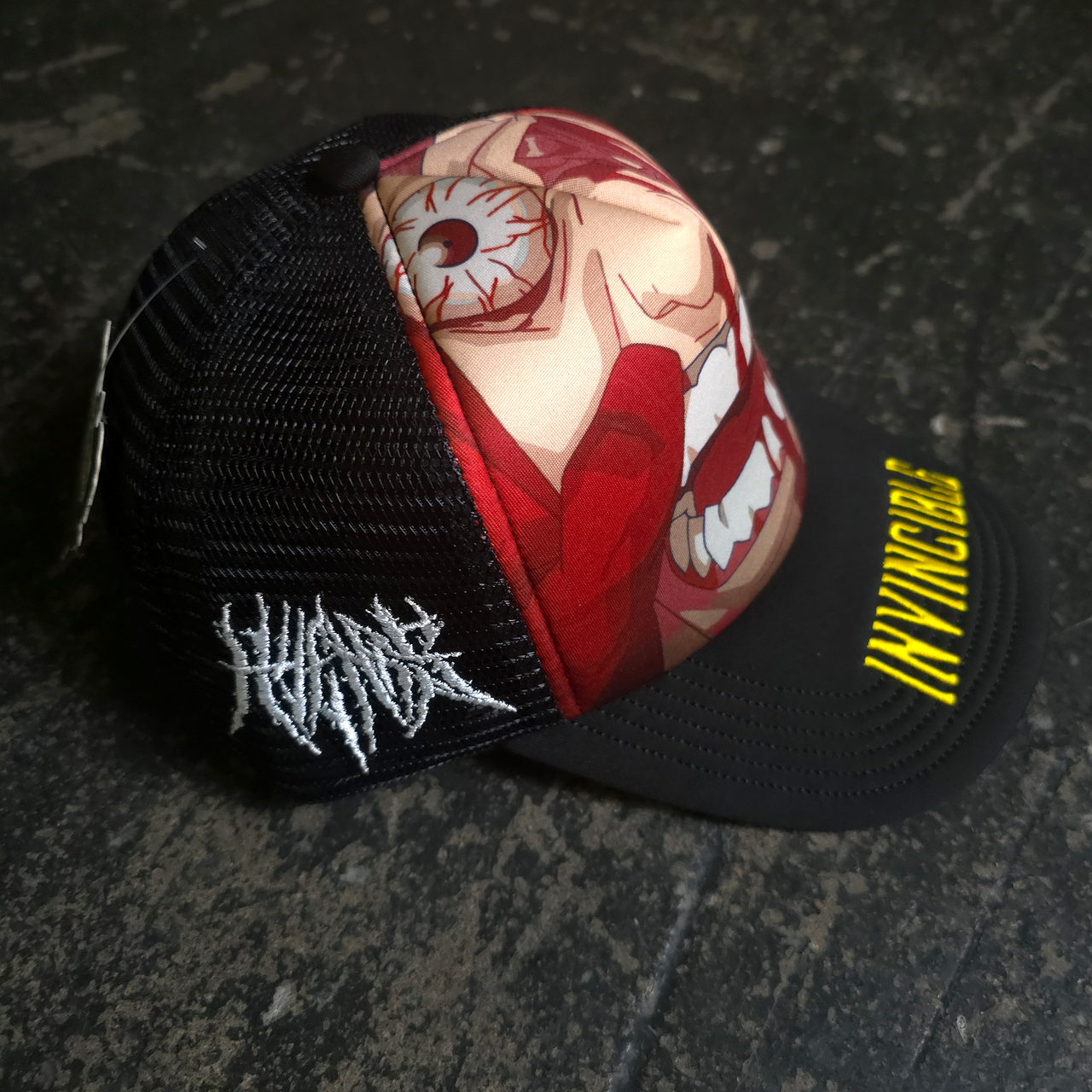 Face Smasher Trucker Hat Black