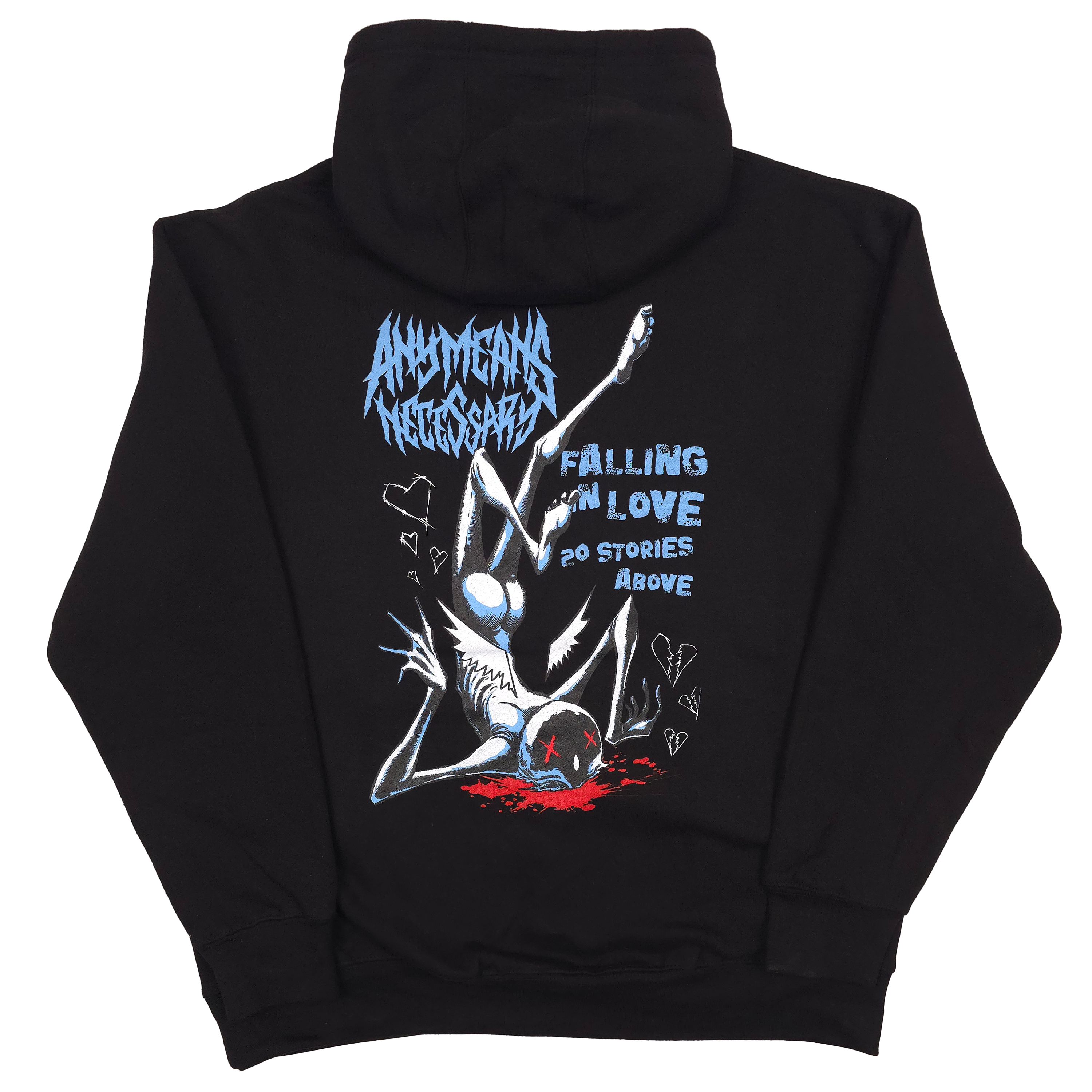 Falling in Love Pullover Hoodie Black