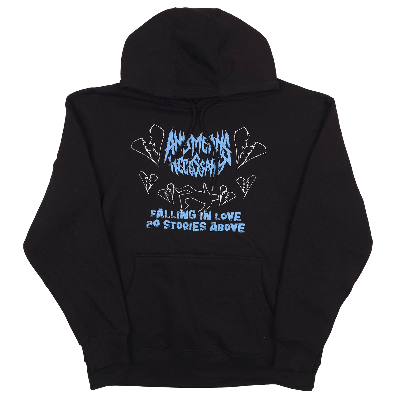 Falling in Love Pullover Hoodie Black