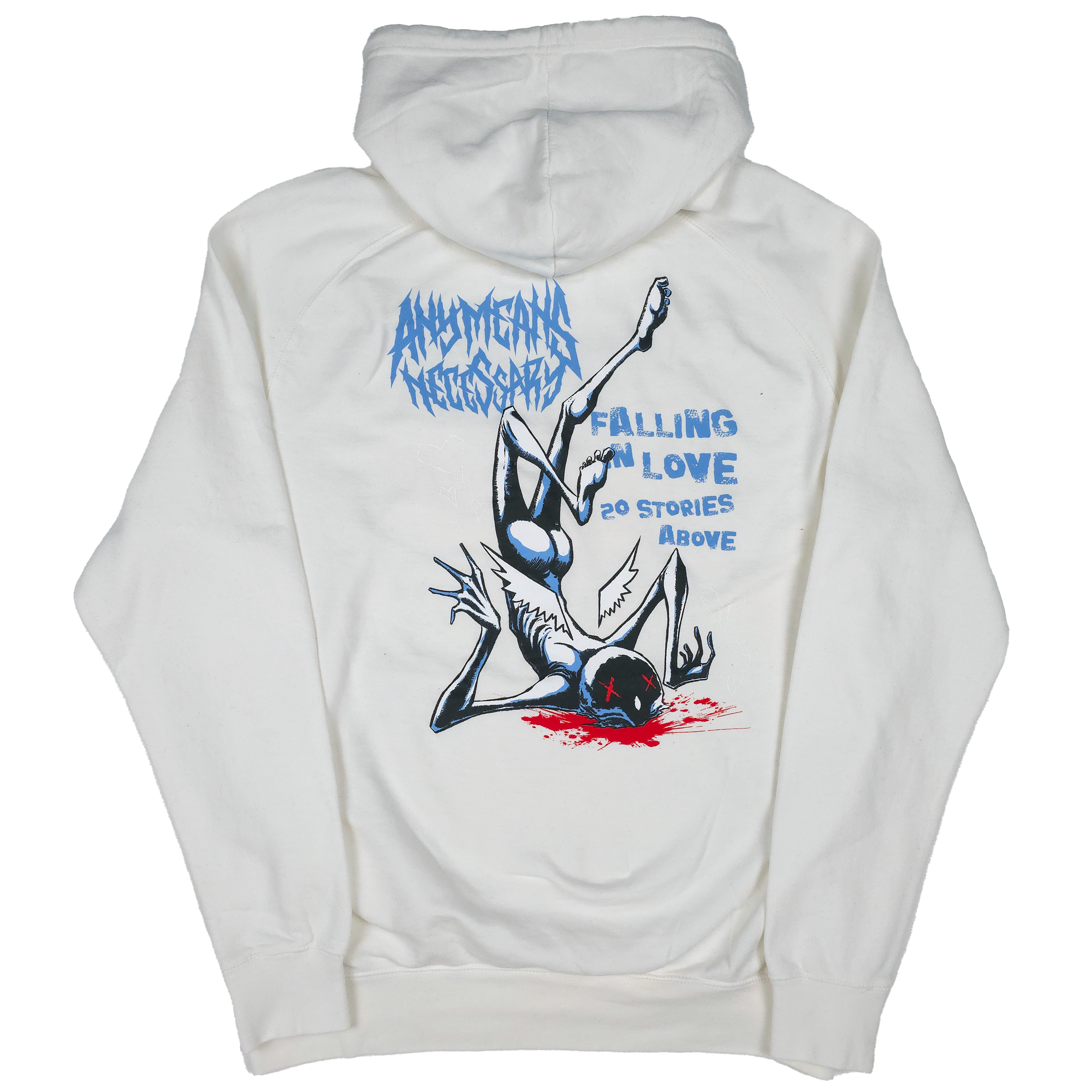 Falling in Love Pullover Hoodie Vintage White