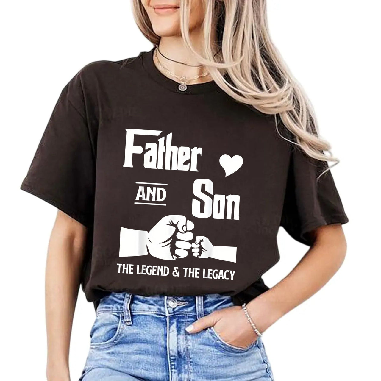 Father and Son Matching T-Shirts - 