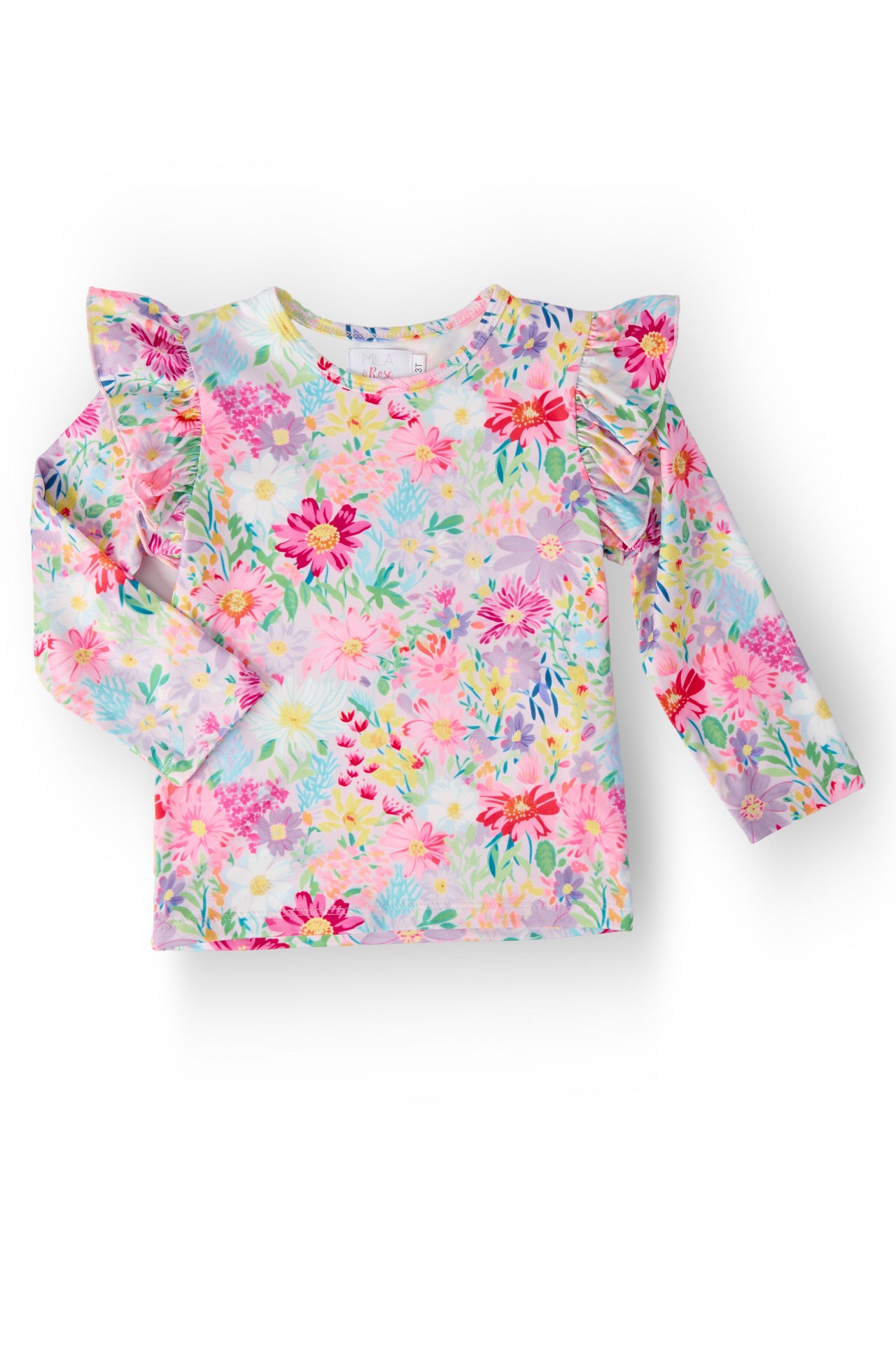 Field of Flowers L/S Ruffle Tee
