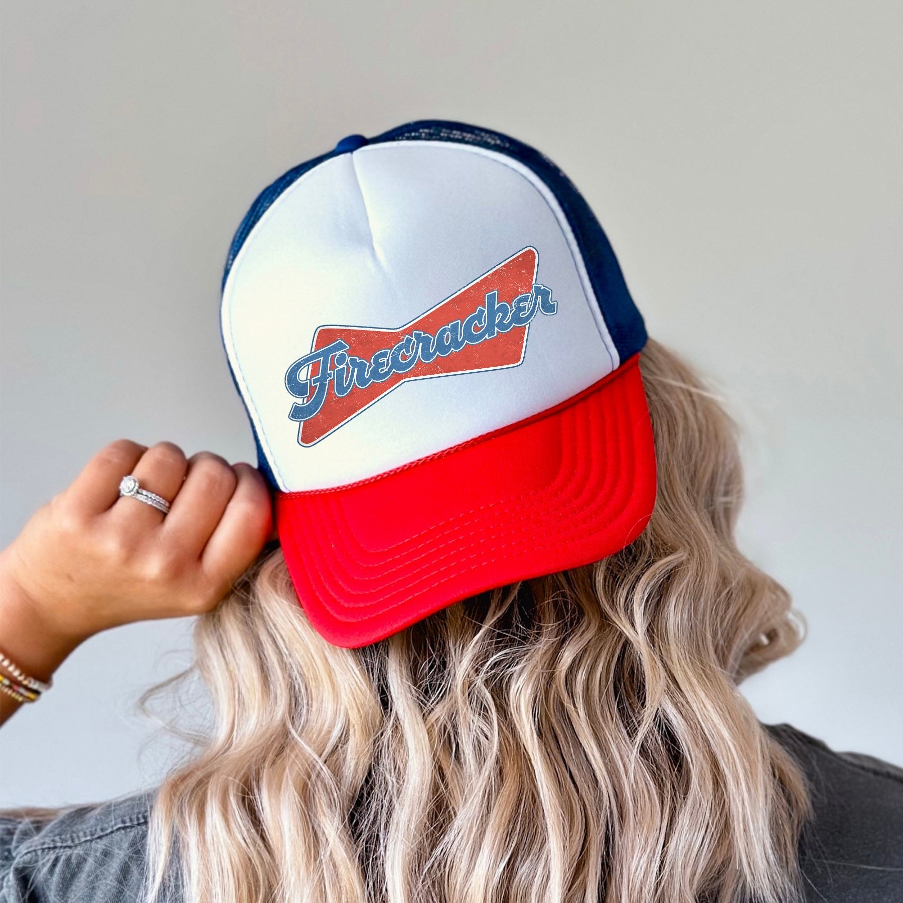 Firecracker Patriotic Fourth Of July Fireworks Theme Celebration Edition Snapback Trucker Hat
