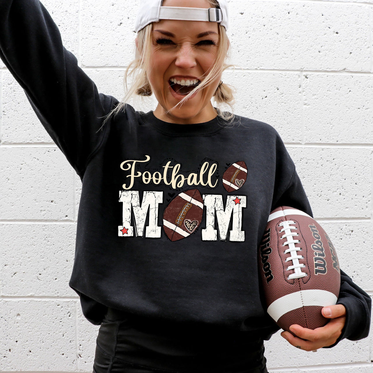 Football Mom Tailgate Party Game Day Big Game Touchdown Fan Gear Team Sweatshirt