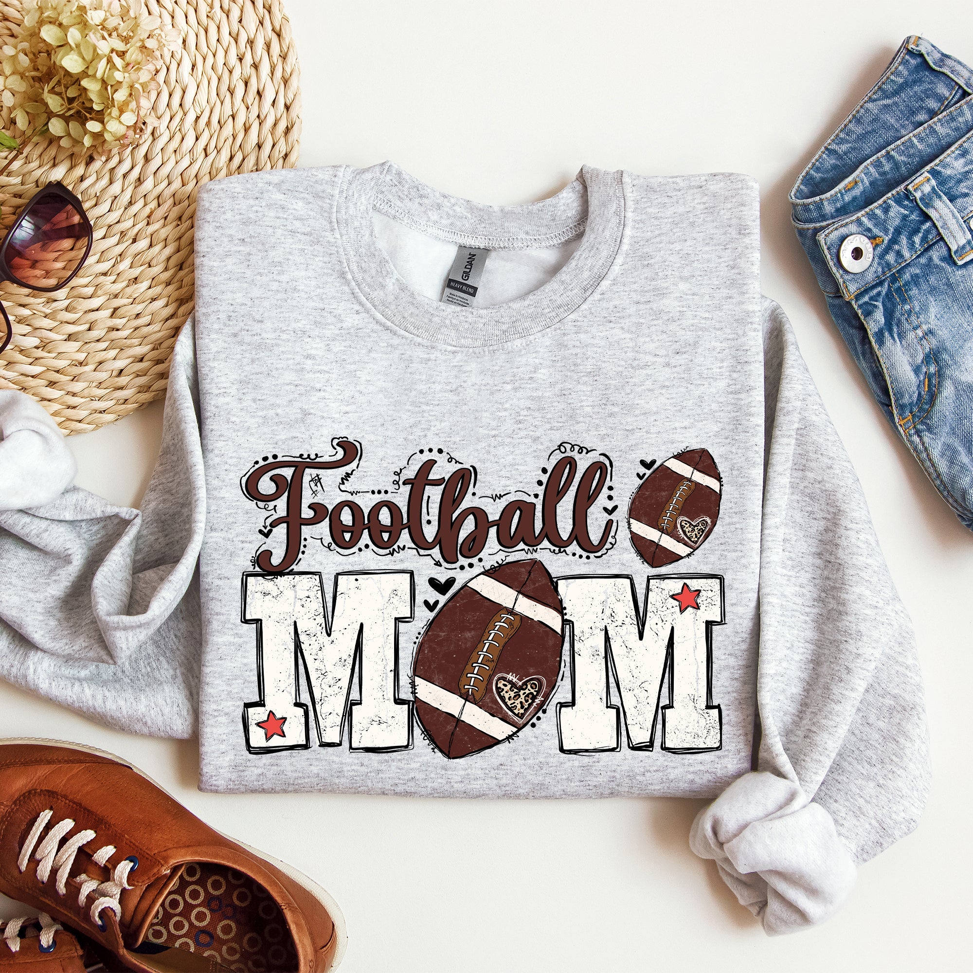 Football Mom Tailgate Party Game Day Big Game Touchdown Fan Gear Team Sweatshirt
