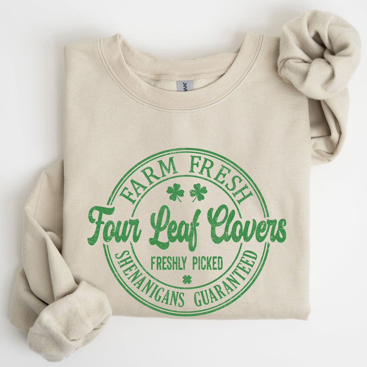 Four Leaf Clovers Farm St. Patrick's Day Irish Luck Celebration For Home Farm Lovers Sweatshirt