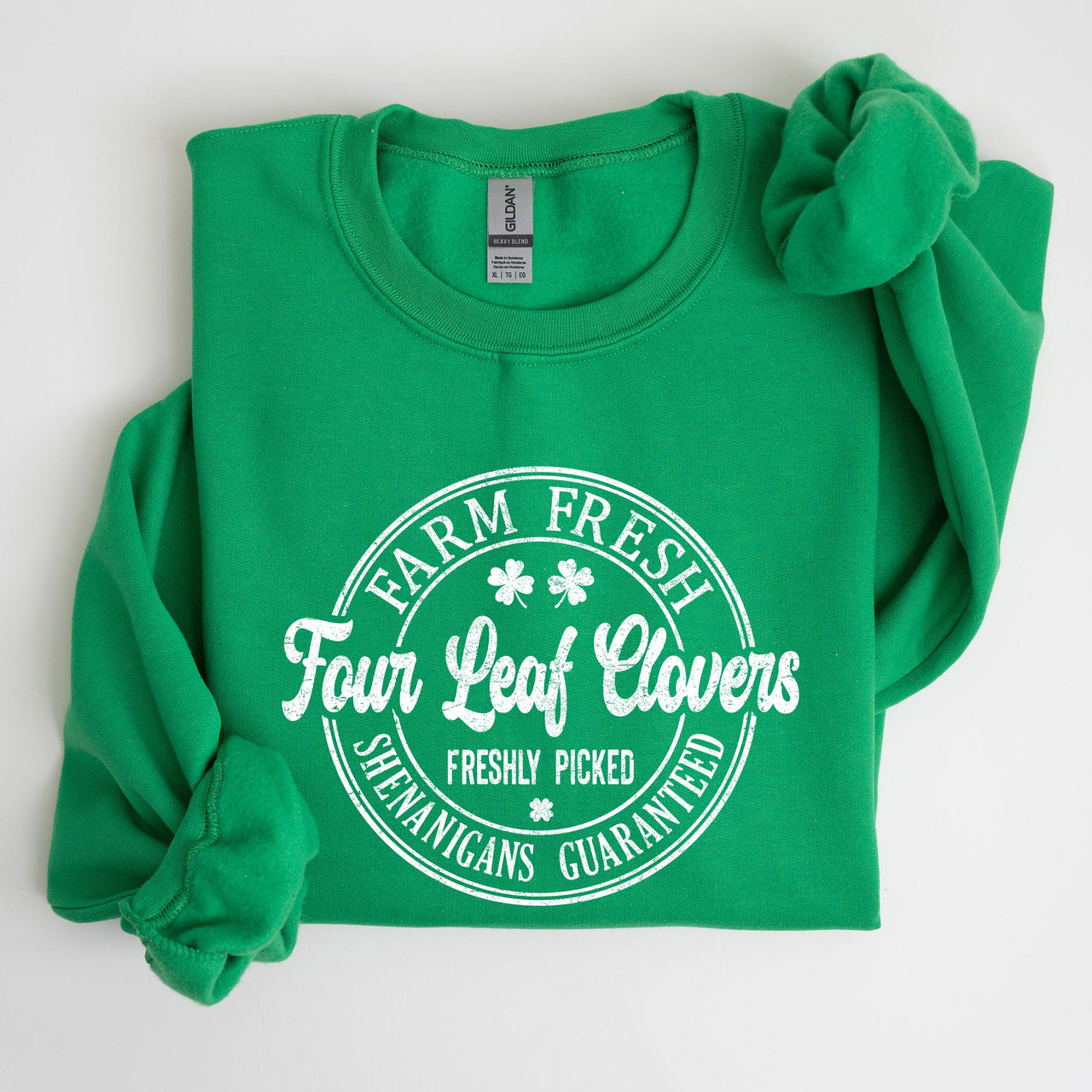 Four Leaf Clovers Farm St. Patrick's Day Irish Luck Celebration For Home Farm Lovers Sweatshirt