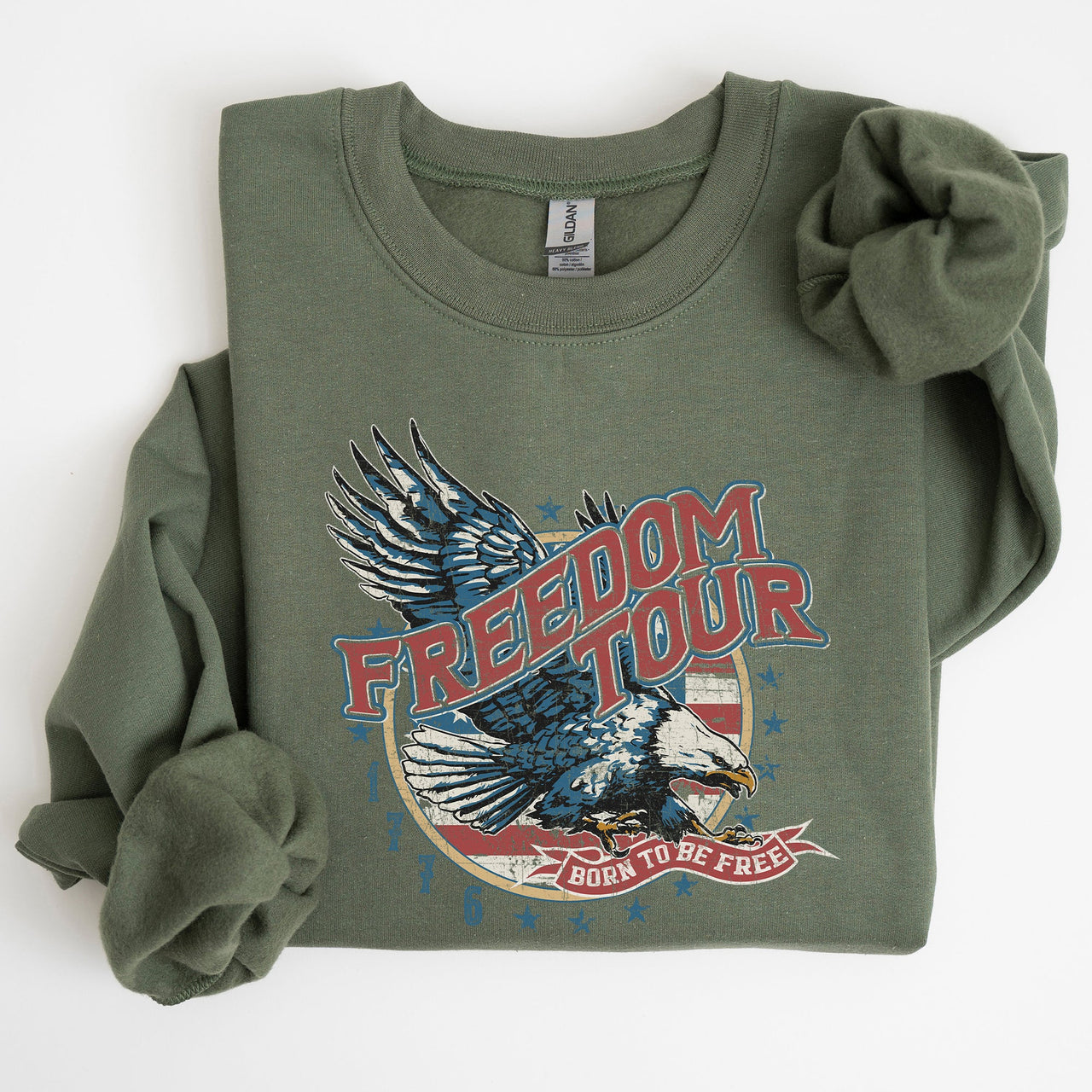 Freedom Tour America 1776 Flag Fighter Jets Patriotic Heritage Edition Sweatshirt