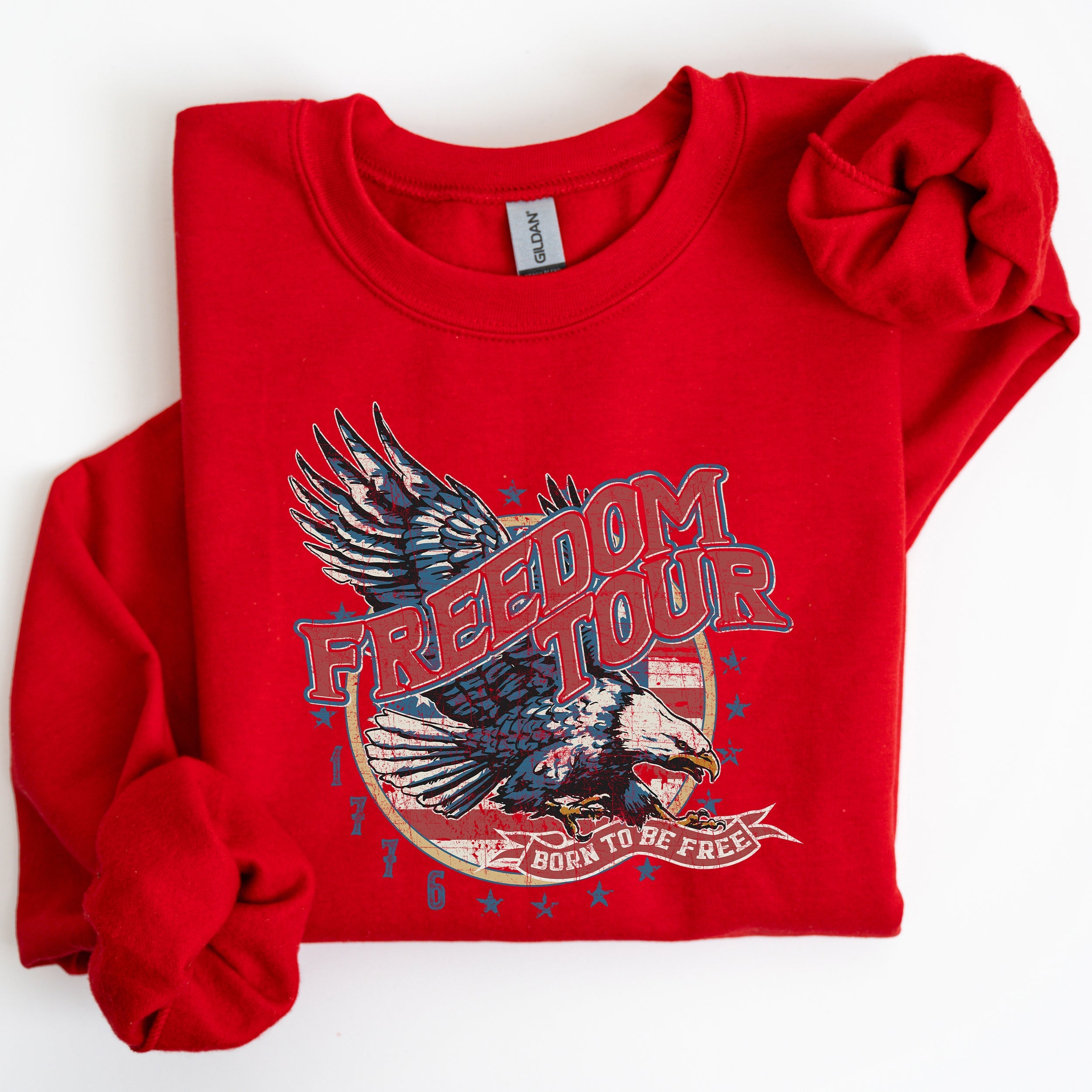 Freedom Tour America 1776 Flag Fighter Jets Patriotic Heritage Edition Sweatshirt