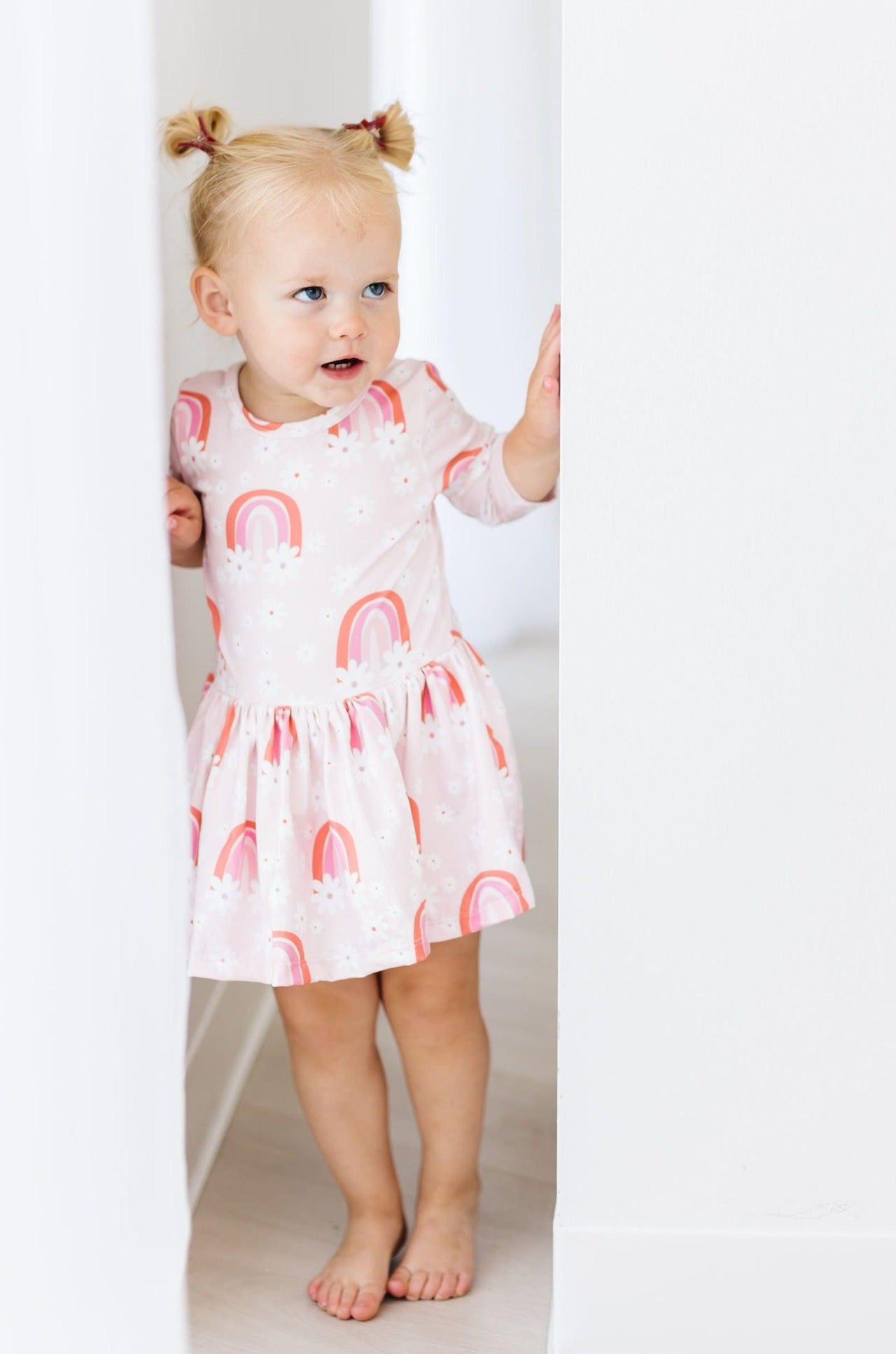 SALE Fun & Flowers 3/4 Sleeve Twirl Bodysuit