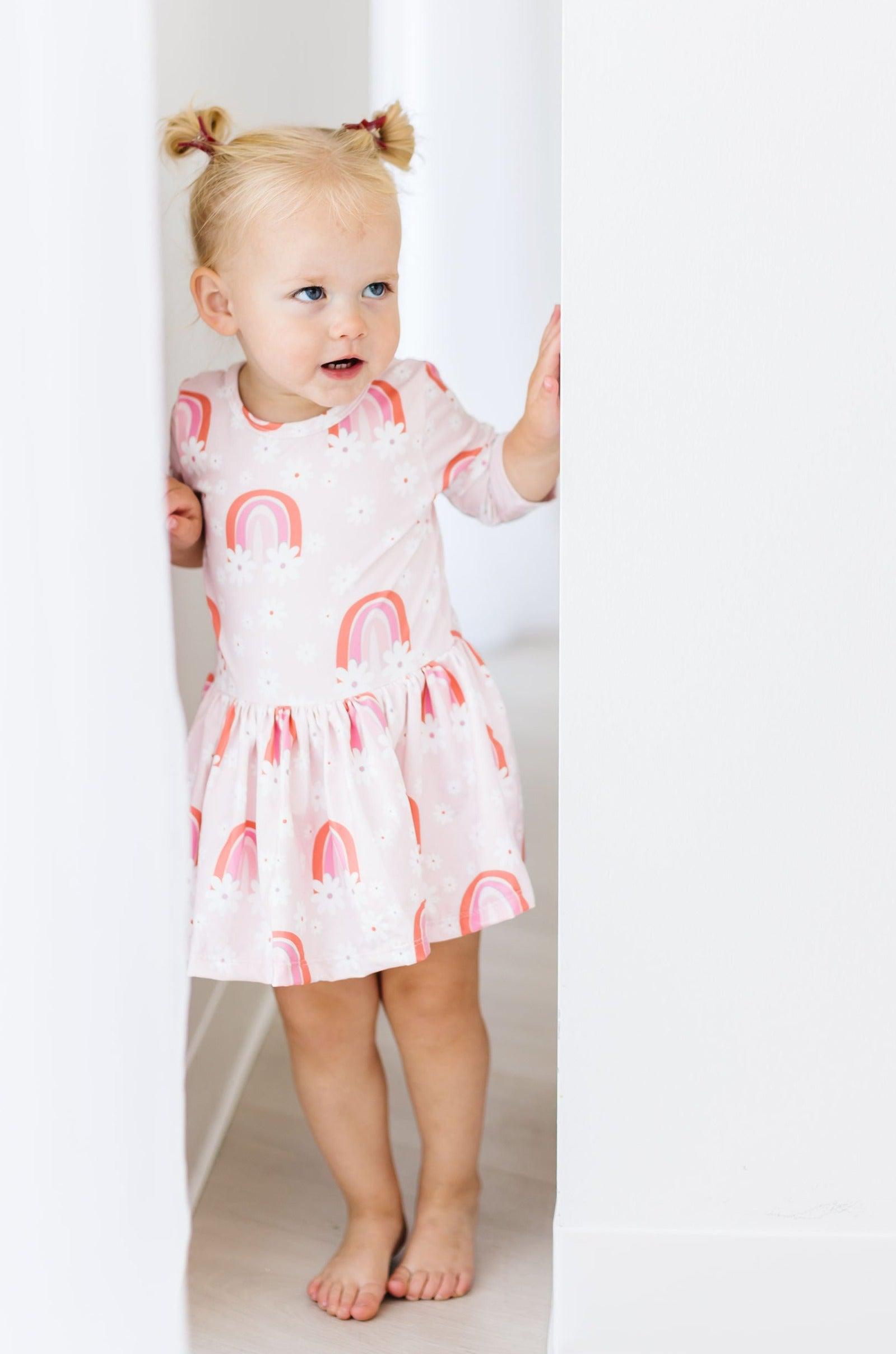 SALE Fun & Flowers 3/4 Sleeve Twirl Bodysuit