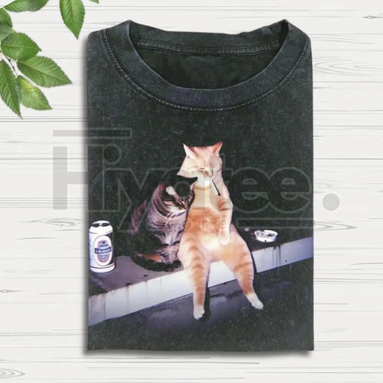 Funny Cat Smoking Graphic Tee – Vintage & Adorable Design Unisex T-Shirt