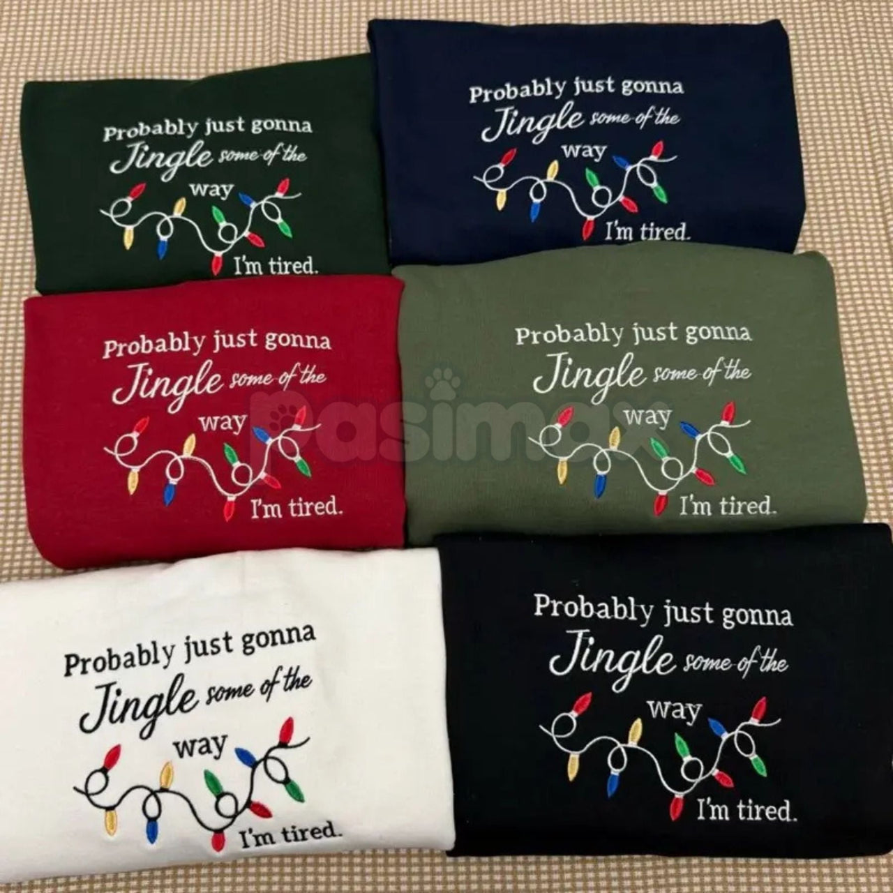 Funny Christmas Embroidered Sweatshirt – Holiday Humor Crewneck