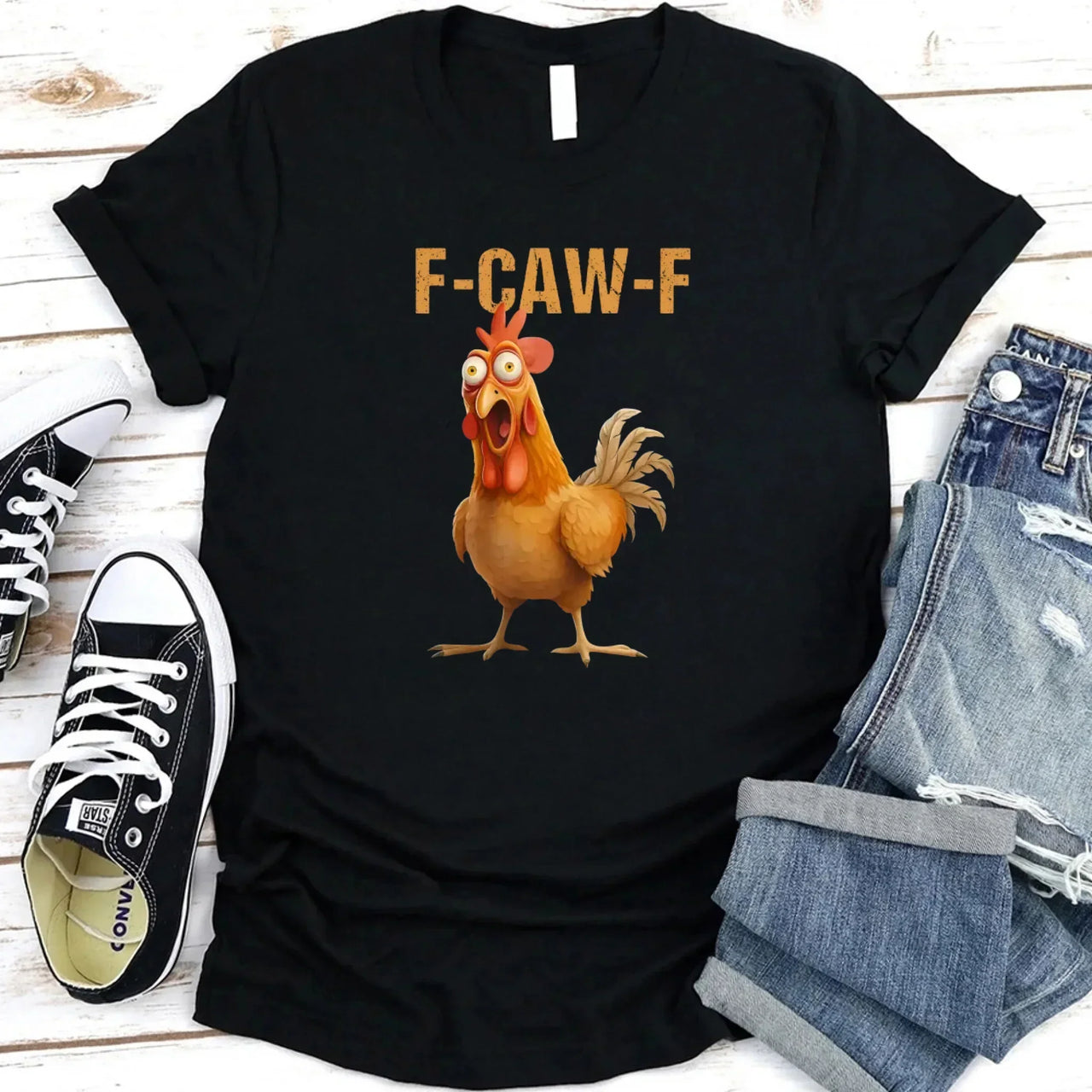 Funny F-Caw-F Rooster Unisex T-Shirt