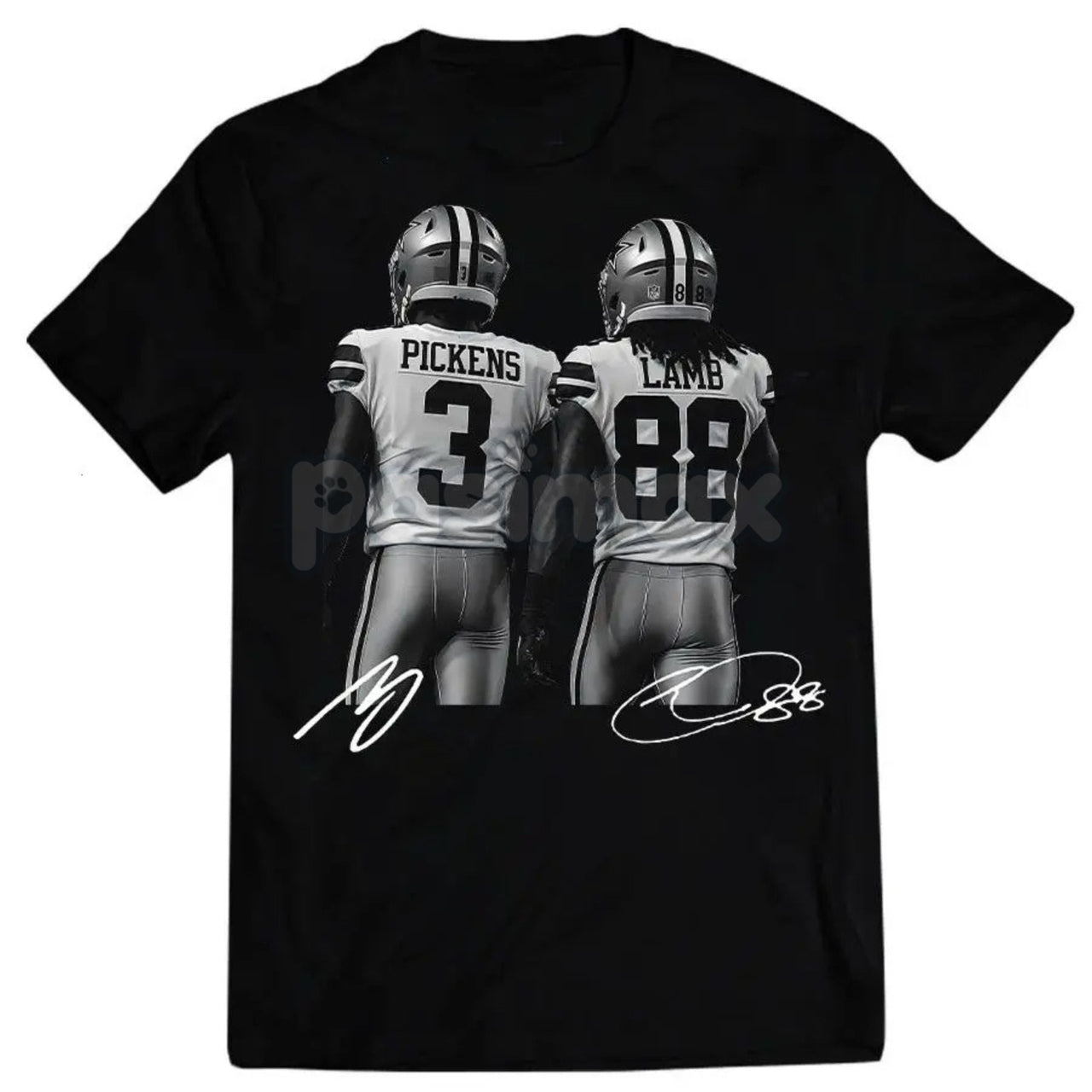 George Pickens & CeeDee Lamb Funny Graphic Tee - Unisex Casual Football Shirt, Game Day Wide Receiver Duo Apparel, Gift for NFL Fans