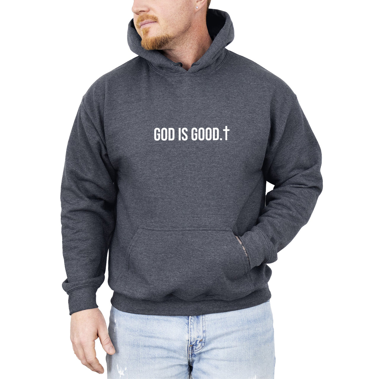 God Is Good Minimalist Gospel Faith Jesus Christian Religious Inspirational Hoodie