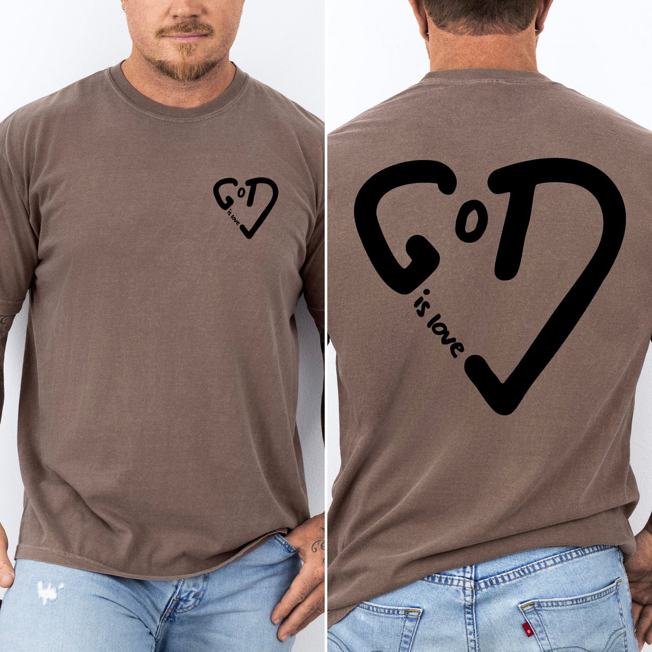 God Is Love Bible Christ Gospel Faith Christian Inspirational Scripture Verse For Believers Comfort Colors Tee