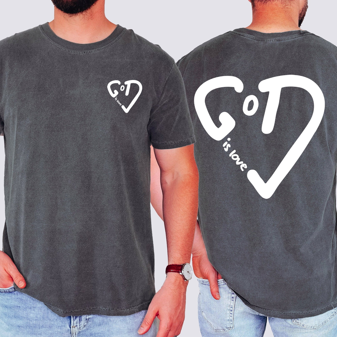 God Is Love Bible Christ Gospel Faith Christian Inspirational Scripture Verse For Believers Comfort Colors Tee