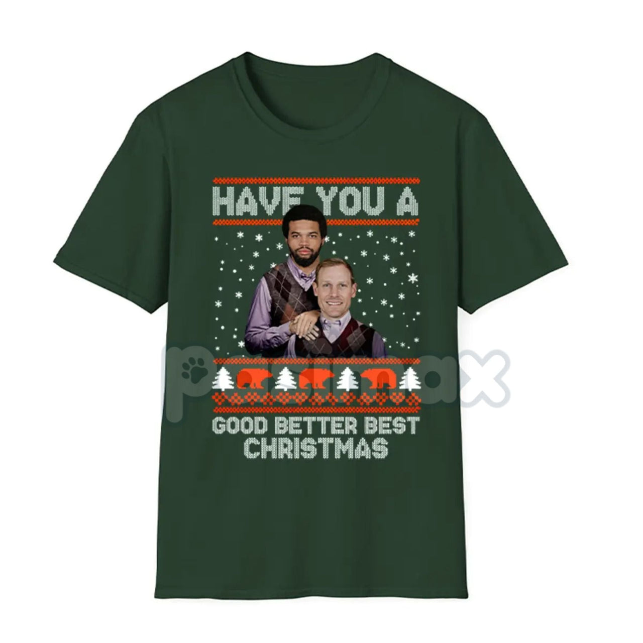 Good Better Best Christmas Football T-Shirt - Funny Ugly Sweater Pattern Tee, Holiday Game Day Apparel, Football Fan Seasonal Graphic Shirt